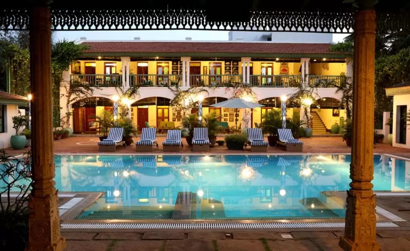 Swimming pool in The Bangala Chettinad
