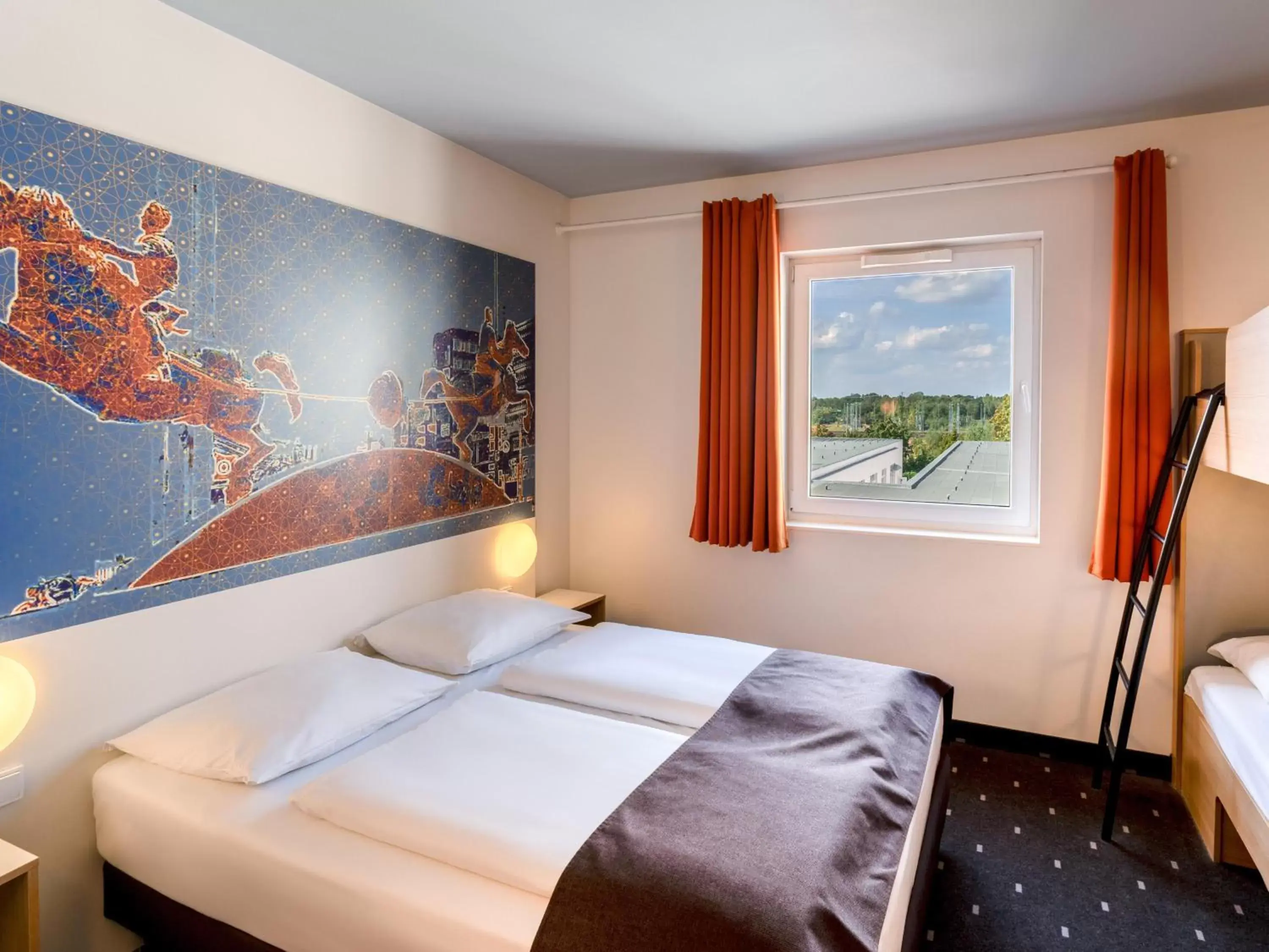 Photo of the whole room, Bed in B&B Hotel Magdeburg