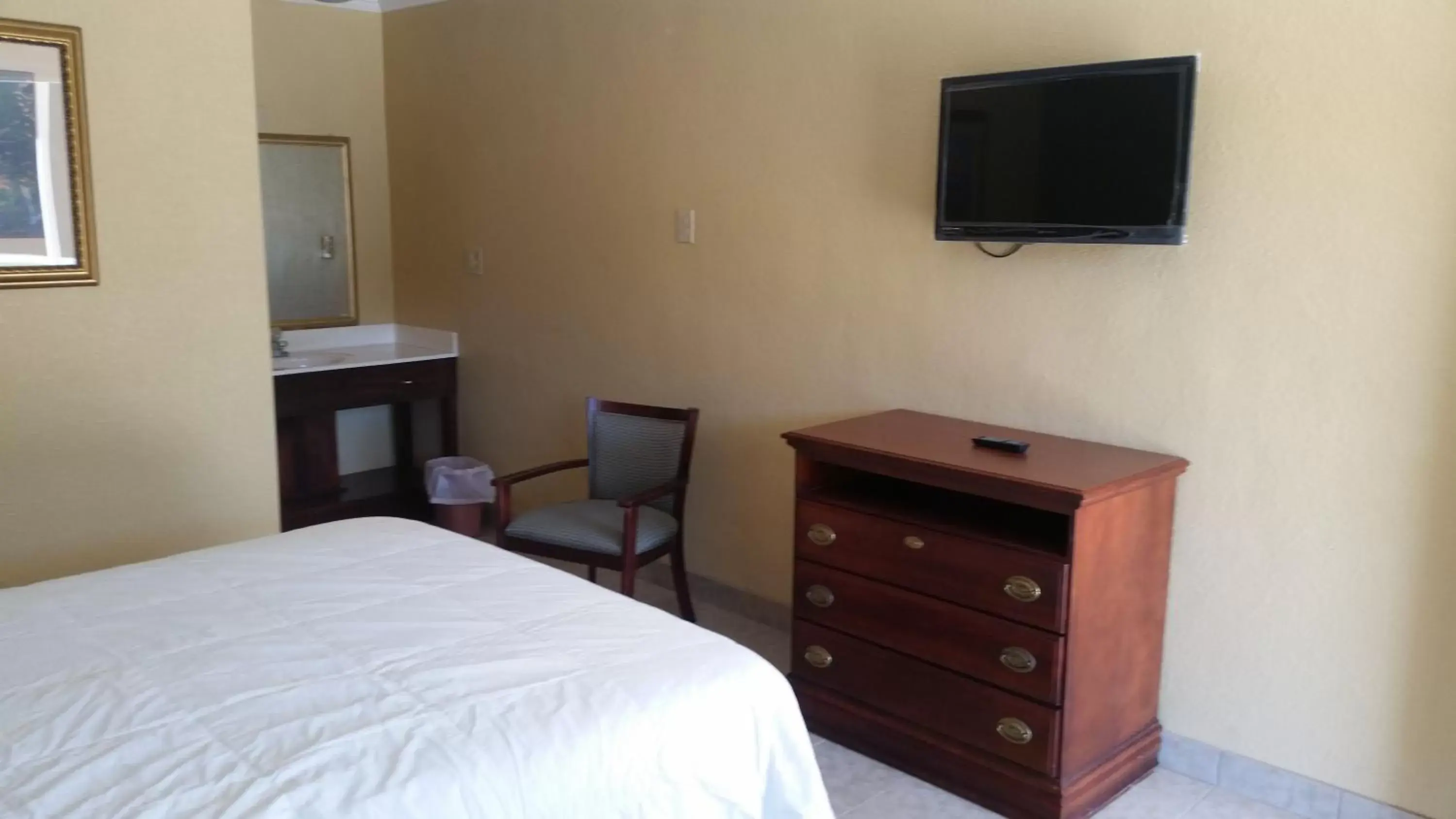 Bed, TV/Entertainment Center in Murphy Motel