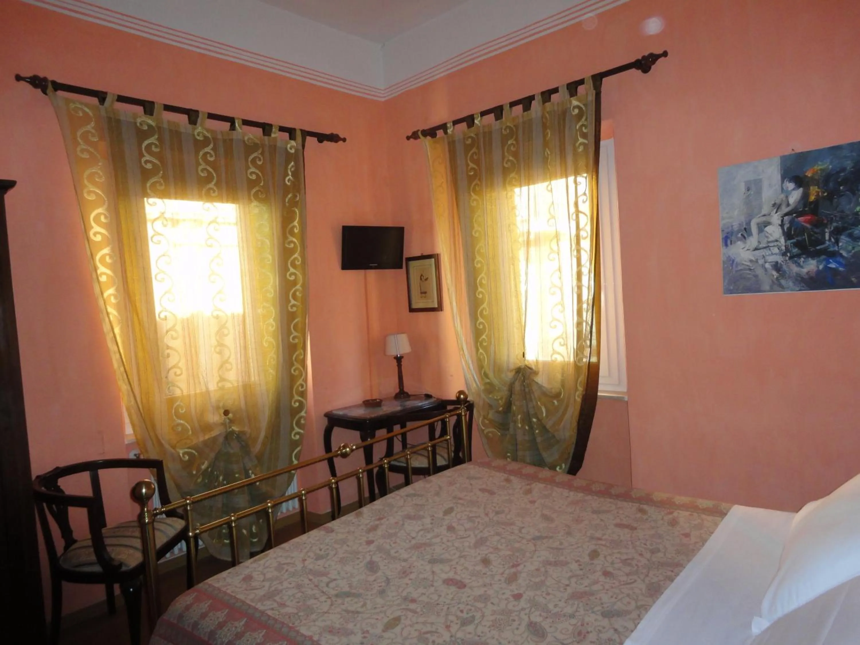 Decorative detail, Bed in Hotel Morlacchi