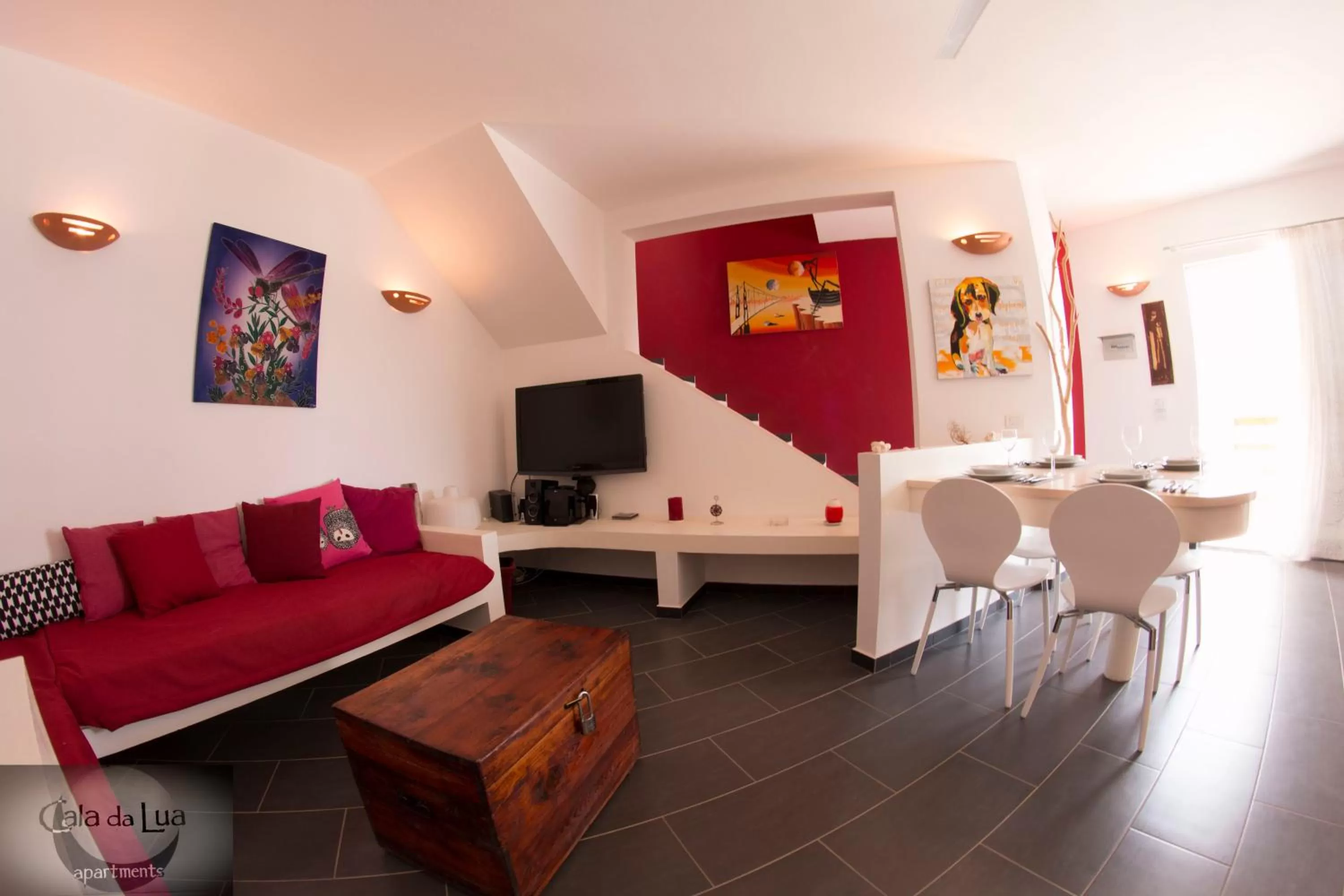 Living room in Cala da Lua apartments