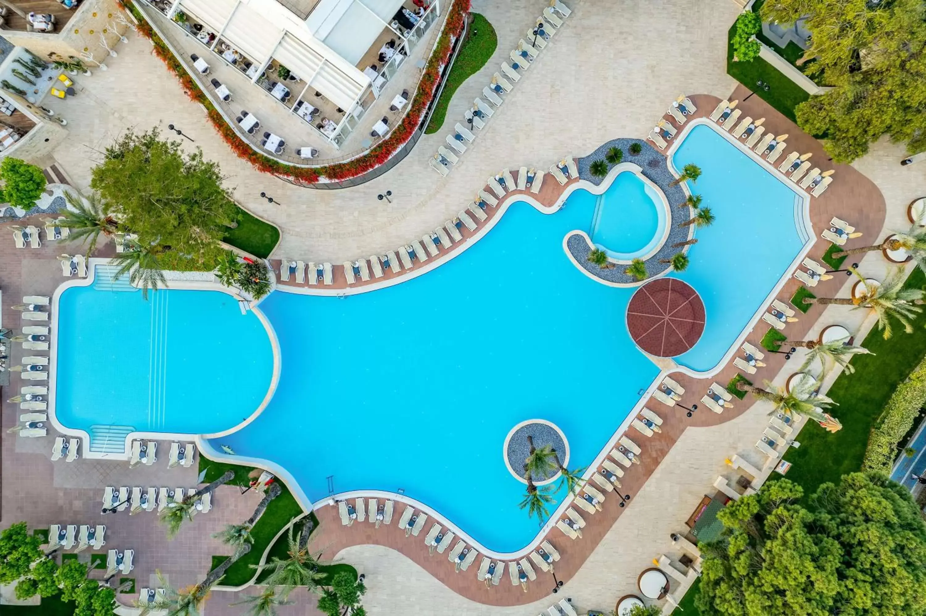 Swimming pool, Bird's-eye View in Rixos Downtown Antalya All Inclusive - The Land of Legends Access