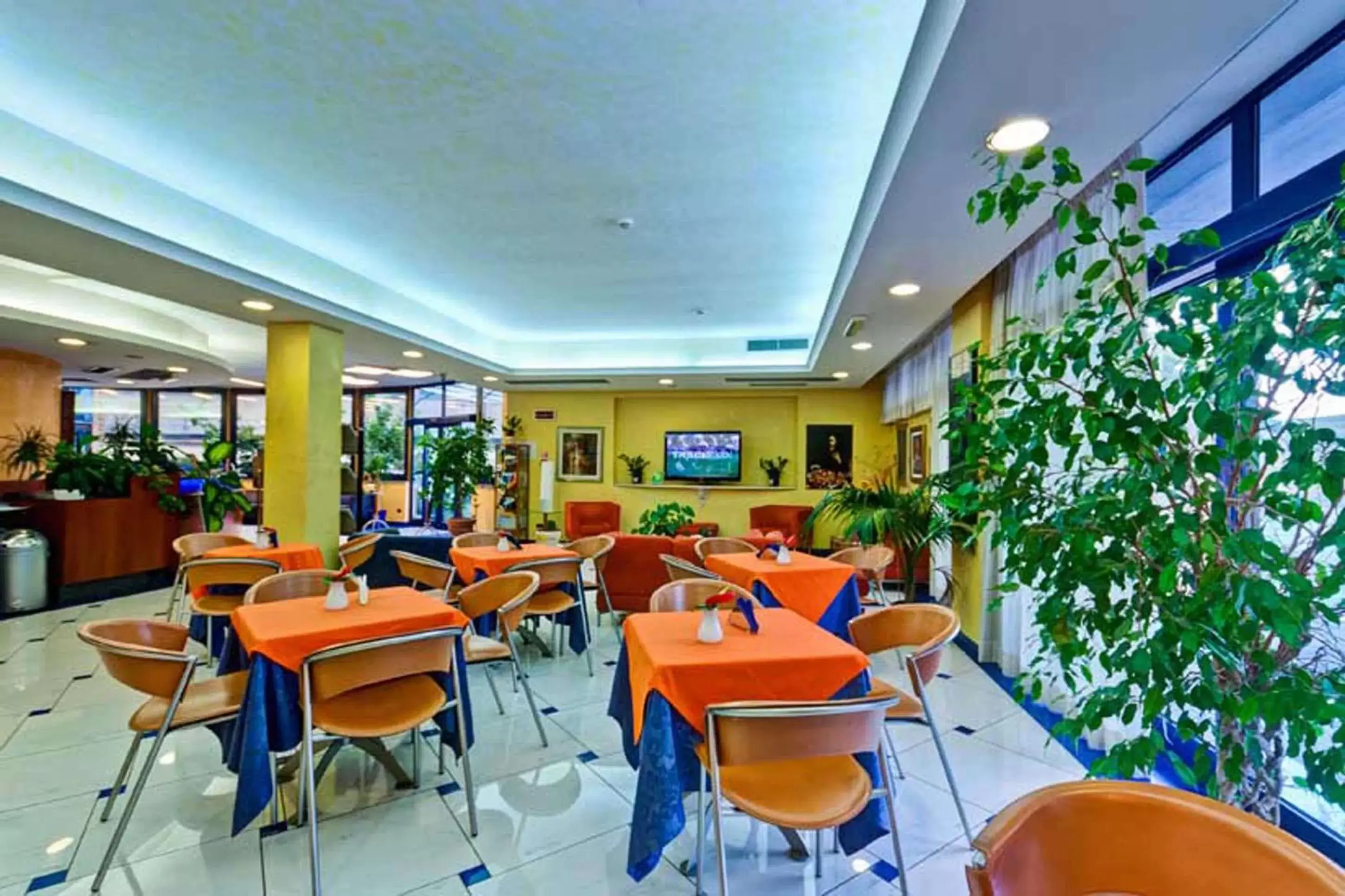 Lobby or reception, Restaurant/Places to Eat in Best Western Blu Hotel Roma