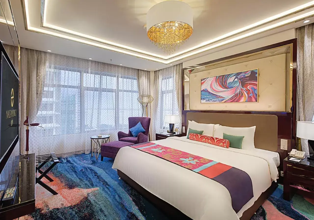 Bed in NagaWorld Hotel & Entertainment Complex