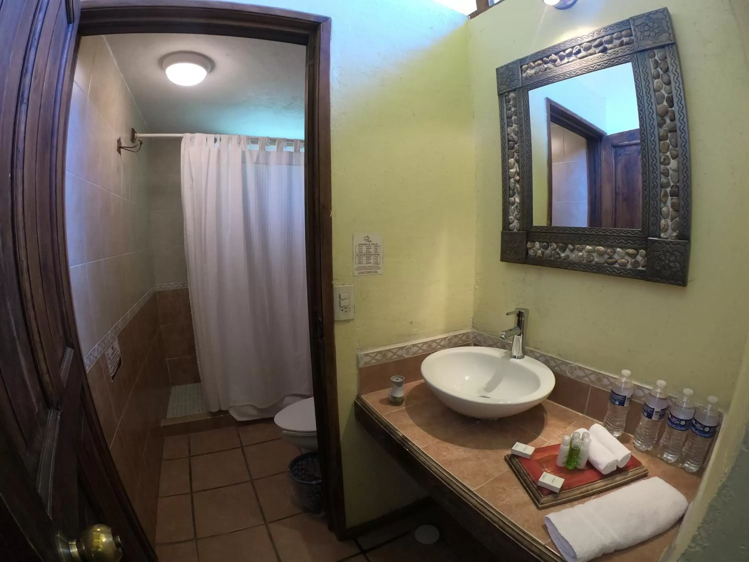 Bathroom in Cabañas La Cascada