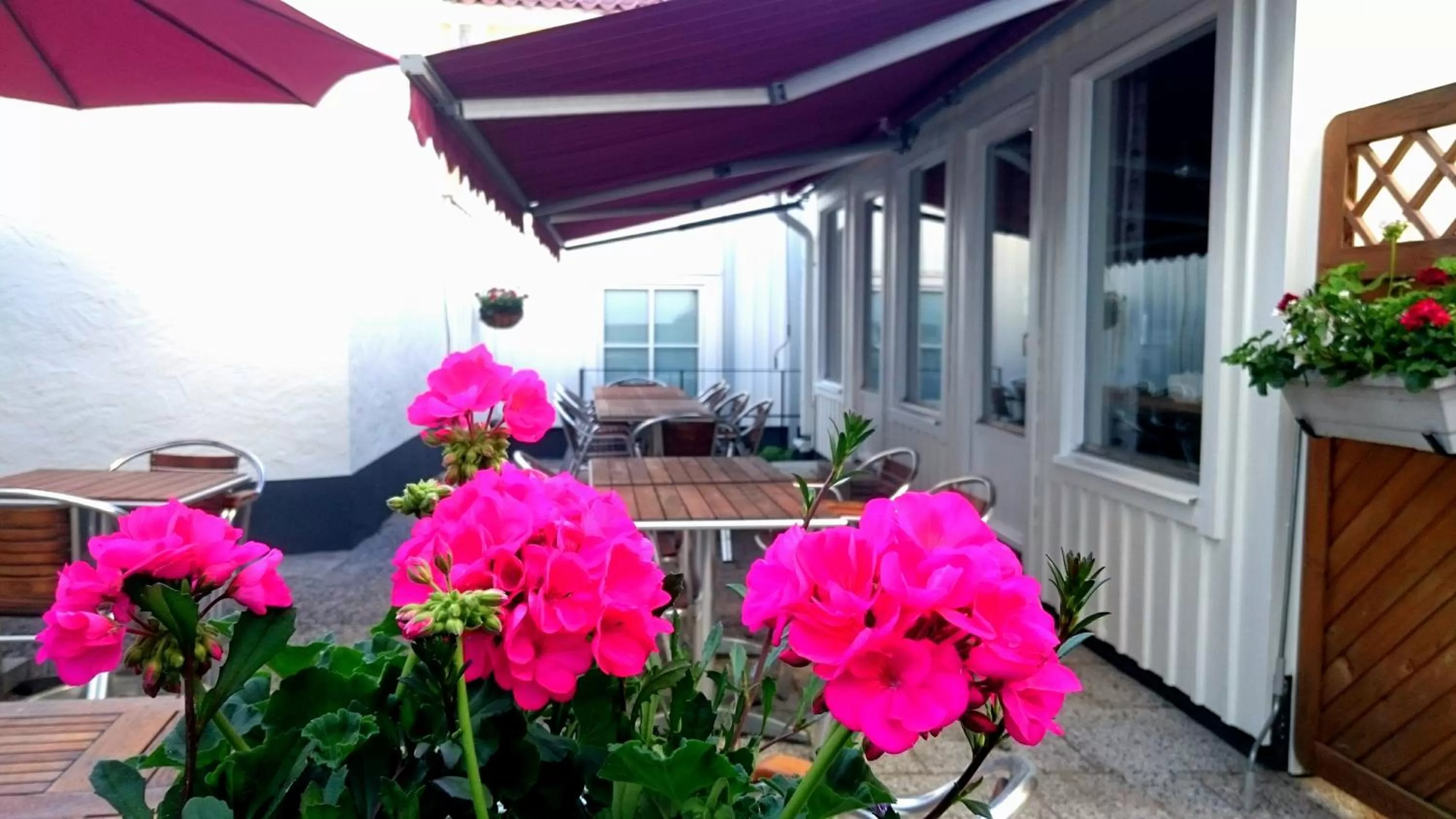 Patio in Best Western Centralhotellet