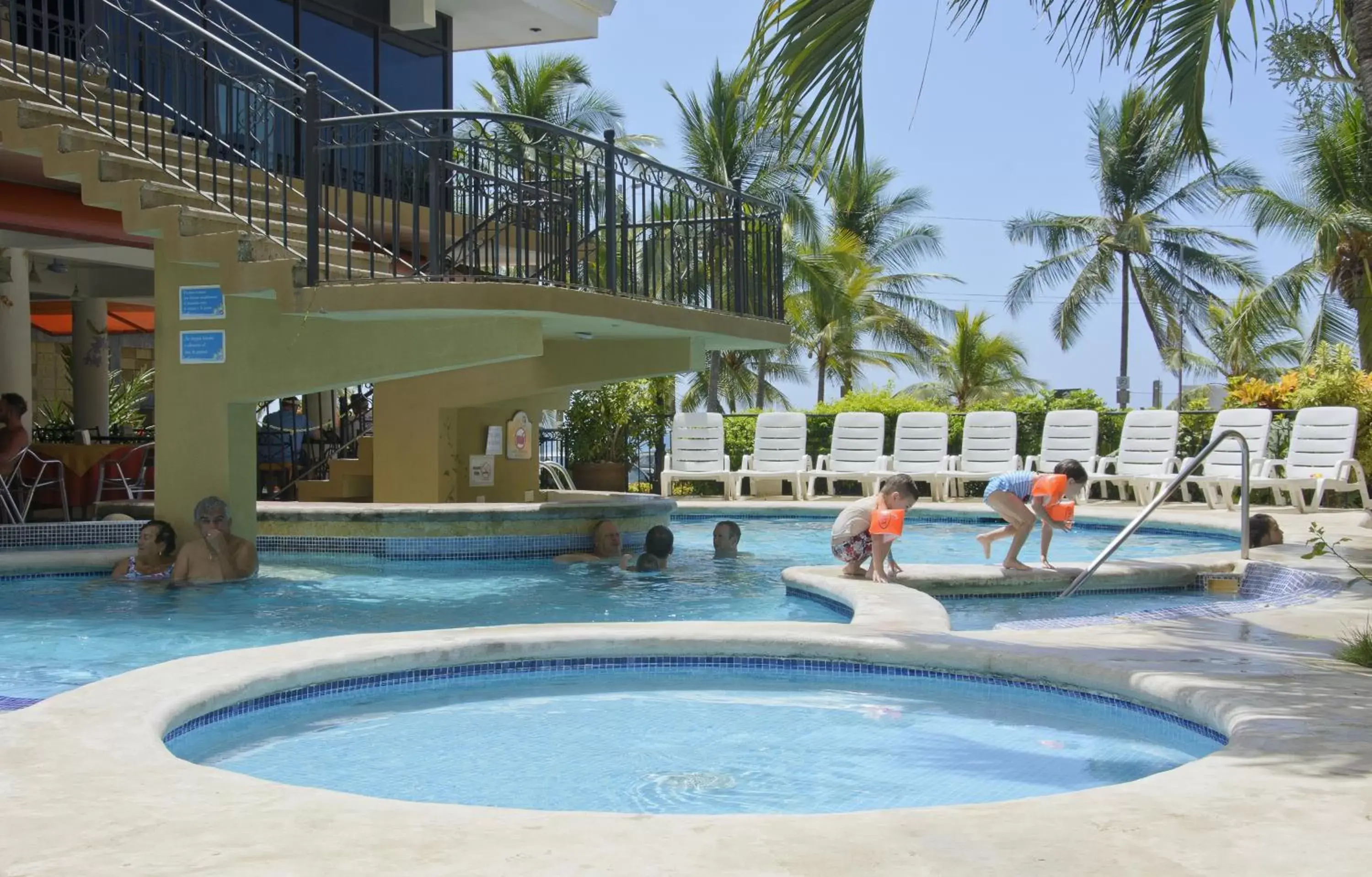 People, Swimming Pool in Balcon del Mar Beach Front Hotel