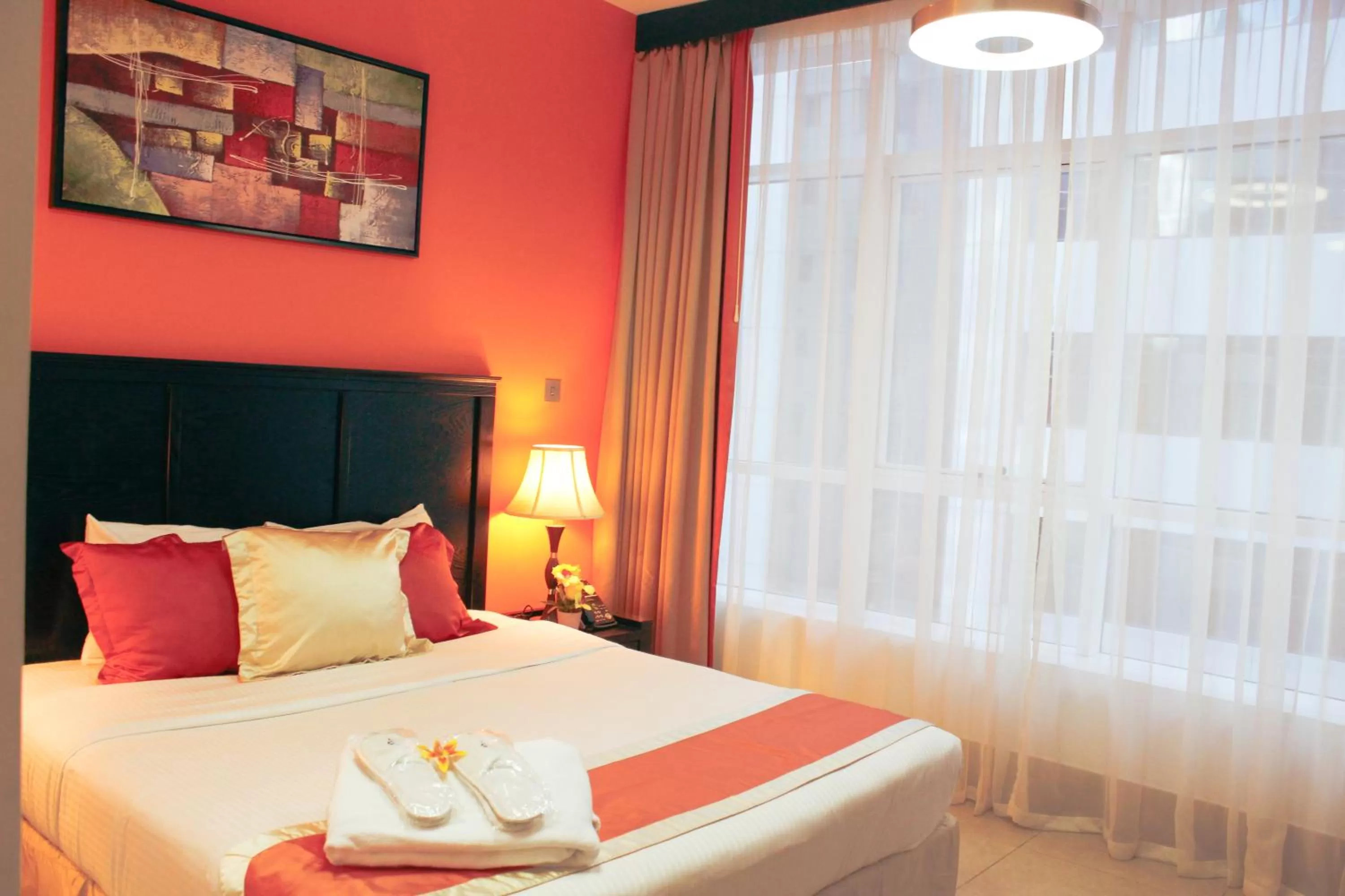 Bed in Al Diar Sawa Hotel Apartments