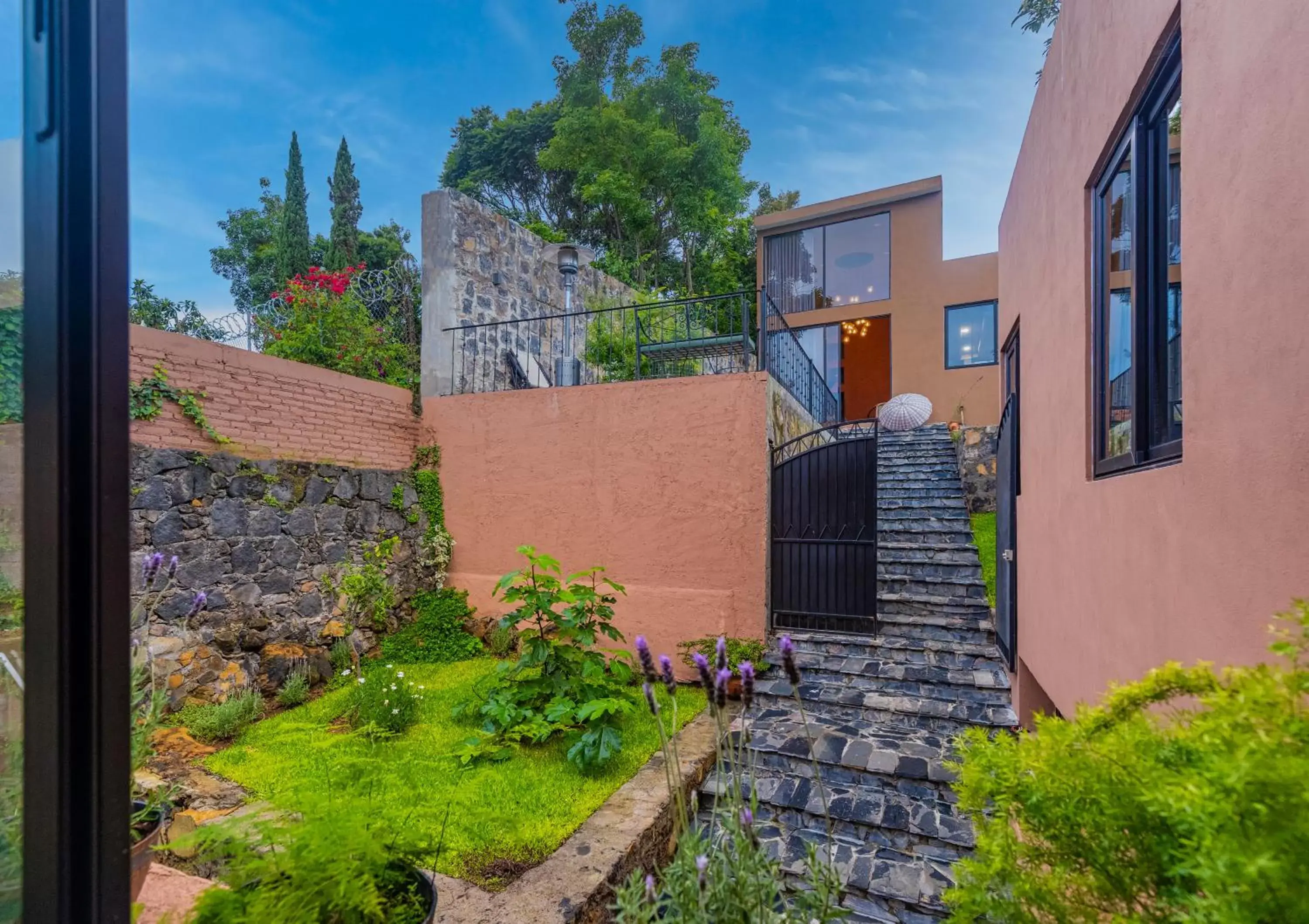 Patio, Property Building in Casa Lavanda Hotel Boutique