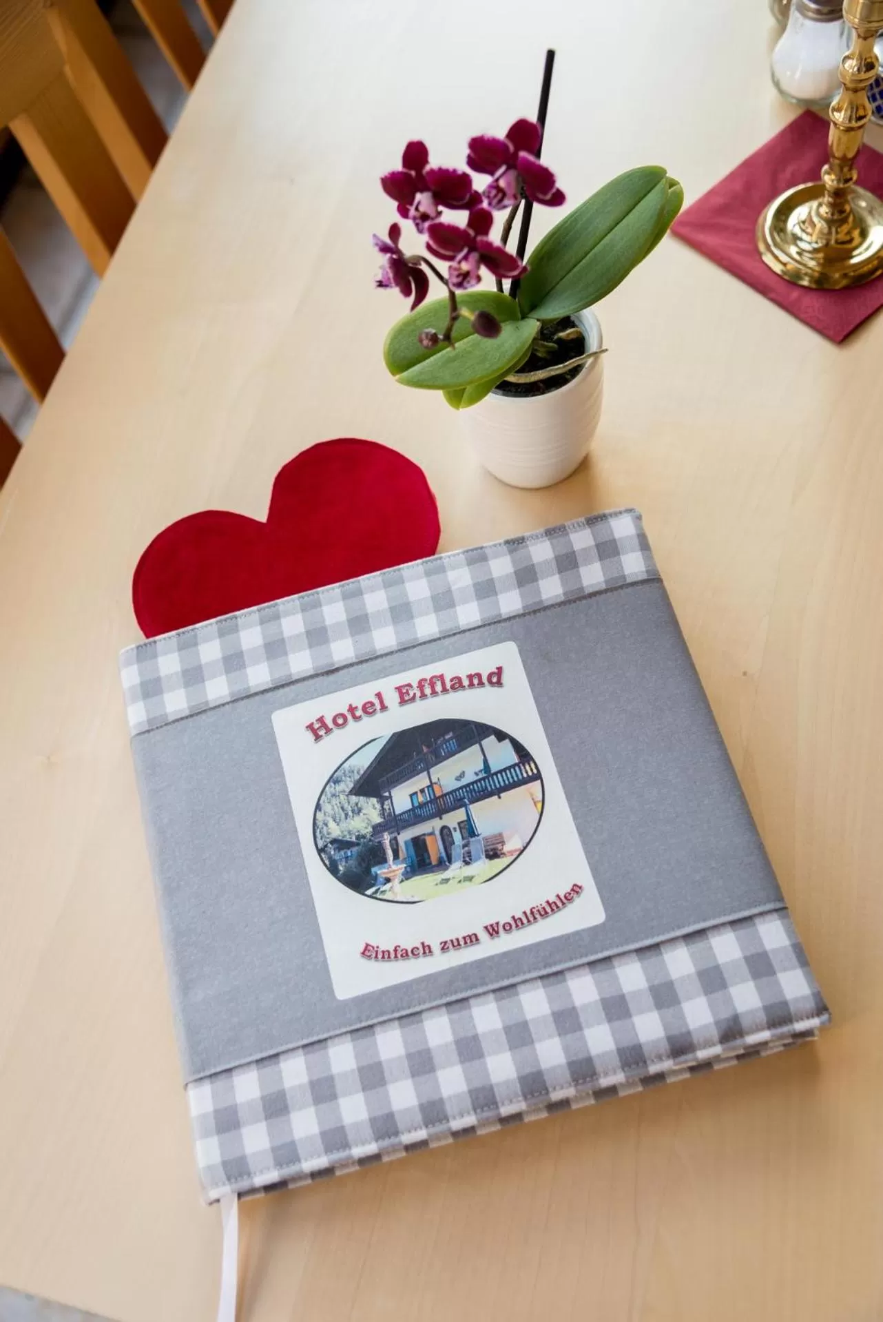 Logo/Certificate/Sign in Hotel Effland -Sauna -Pool