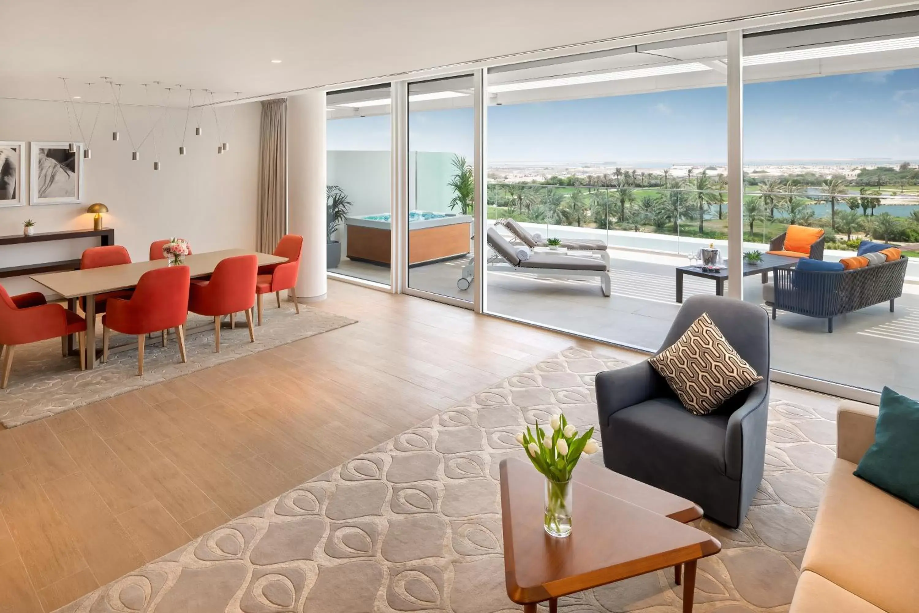 Living room in JA Lake View Hotel, Dubai Living room in JA Lake View Hotel, Dubai