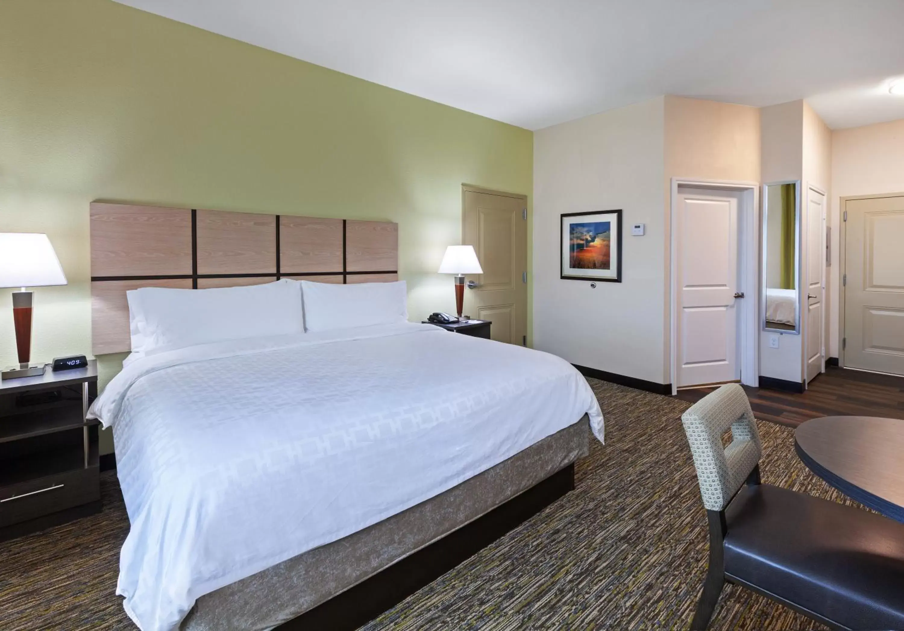 Bed in Candlewood Suites - Houston - Pasadena, an IHG Hotel