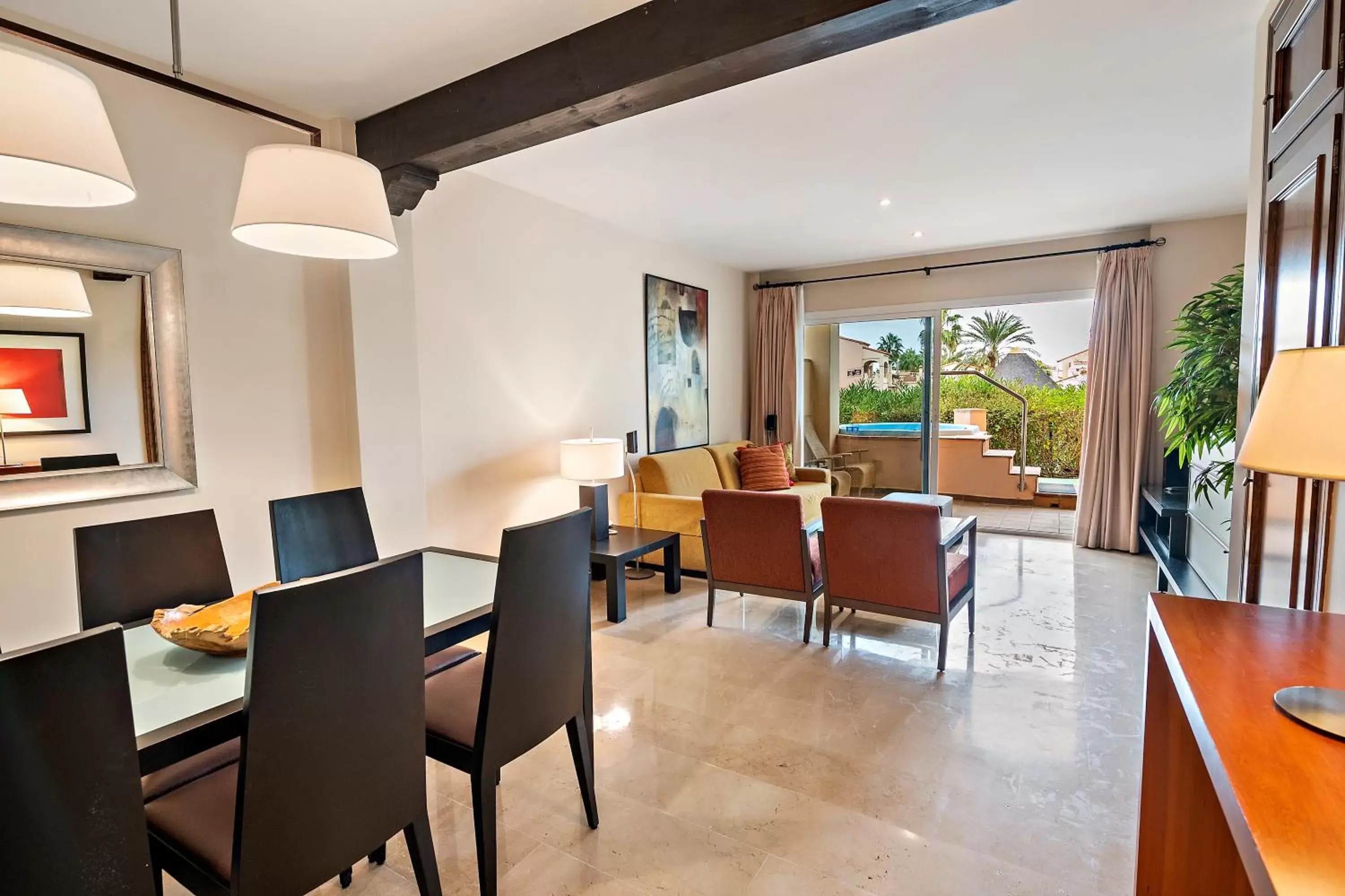 Living room, Dining Area in Wyndham Grand Residences Costa del Sol