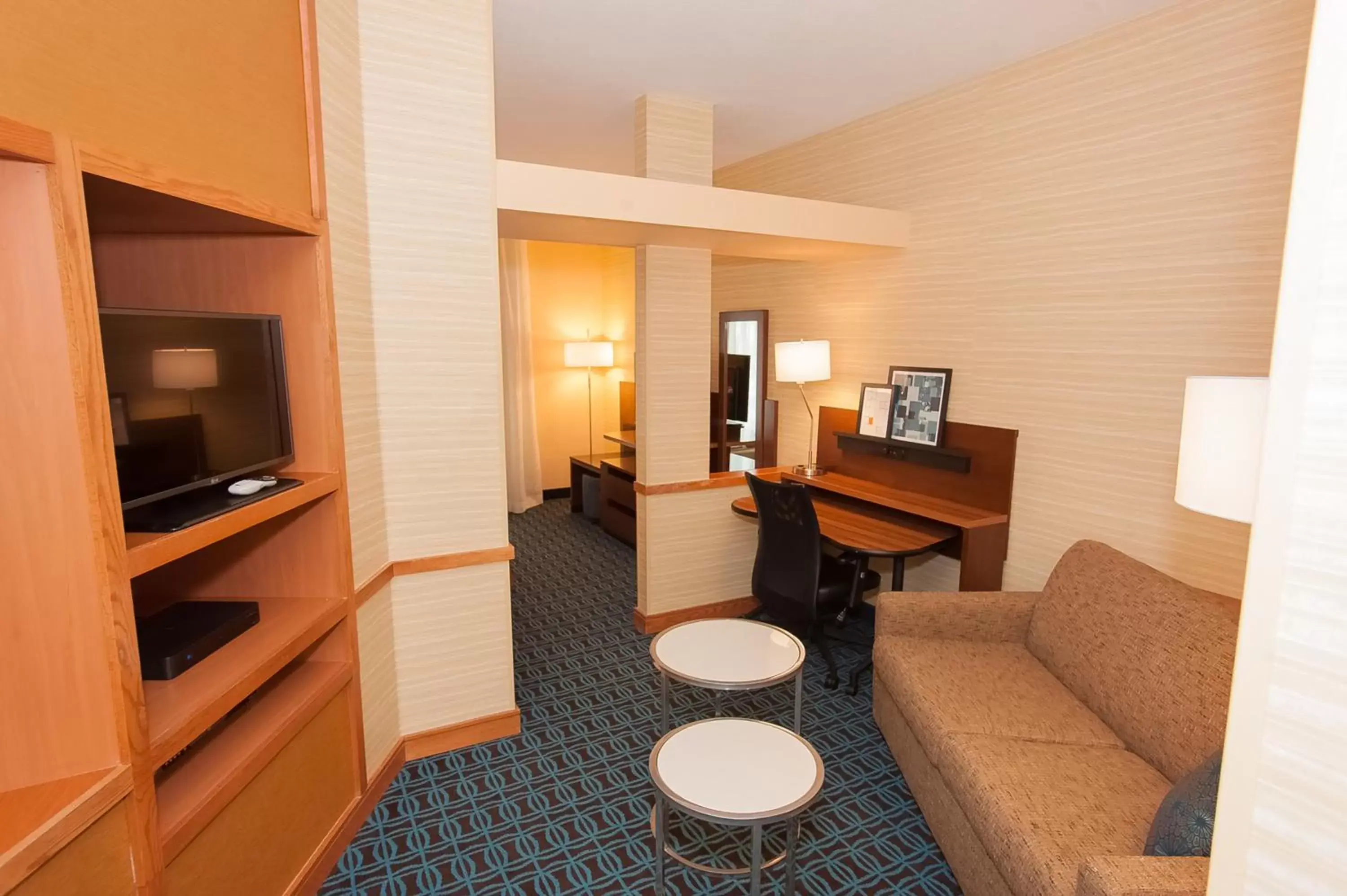 TV and multimedia, Seating Area in Comfort Inn & Suites South Akron