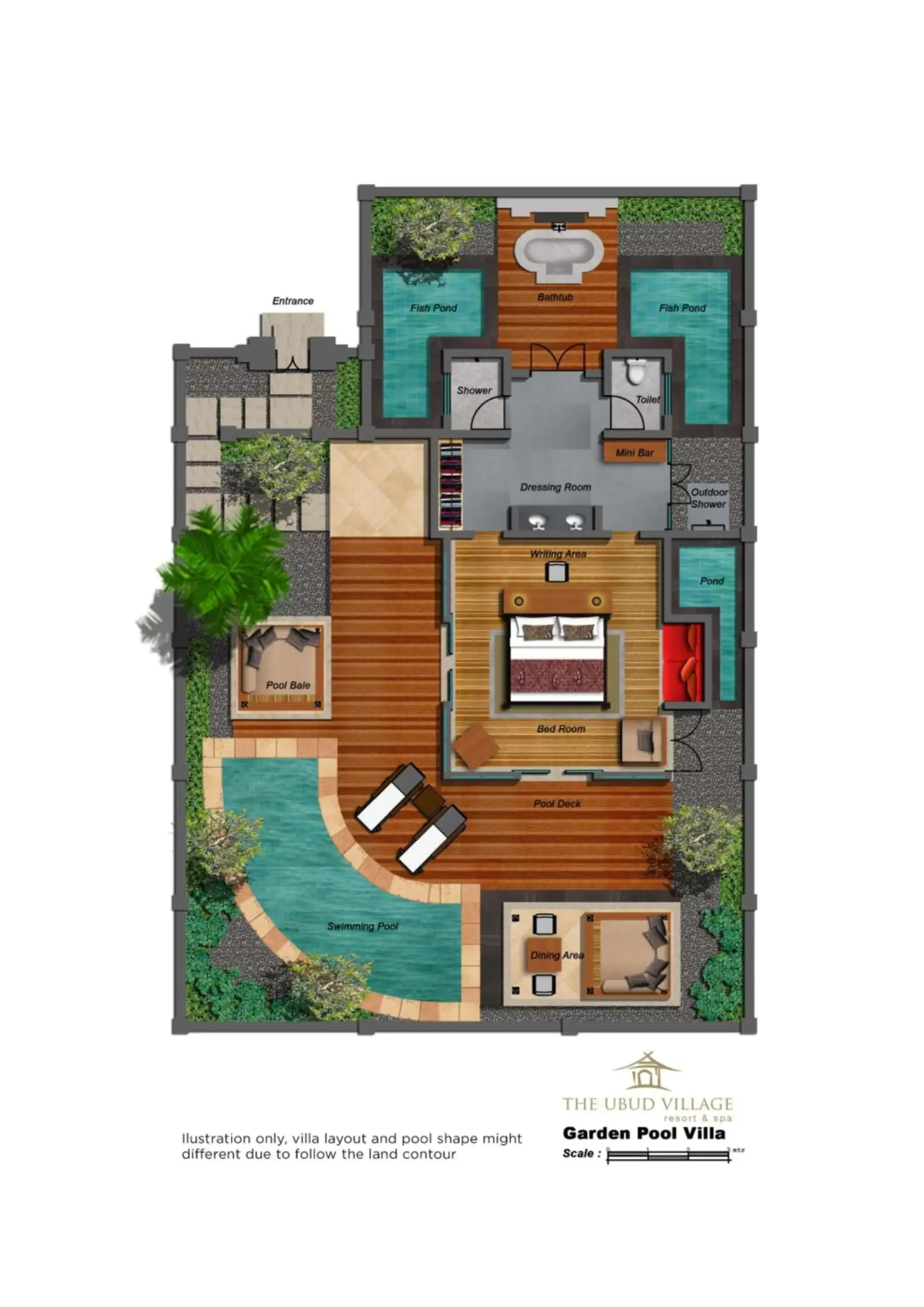 Floor Plan in The Ubud Village Resort & Spa