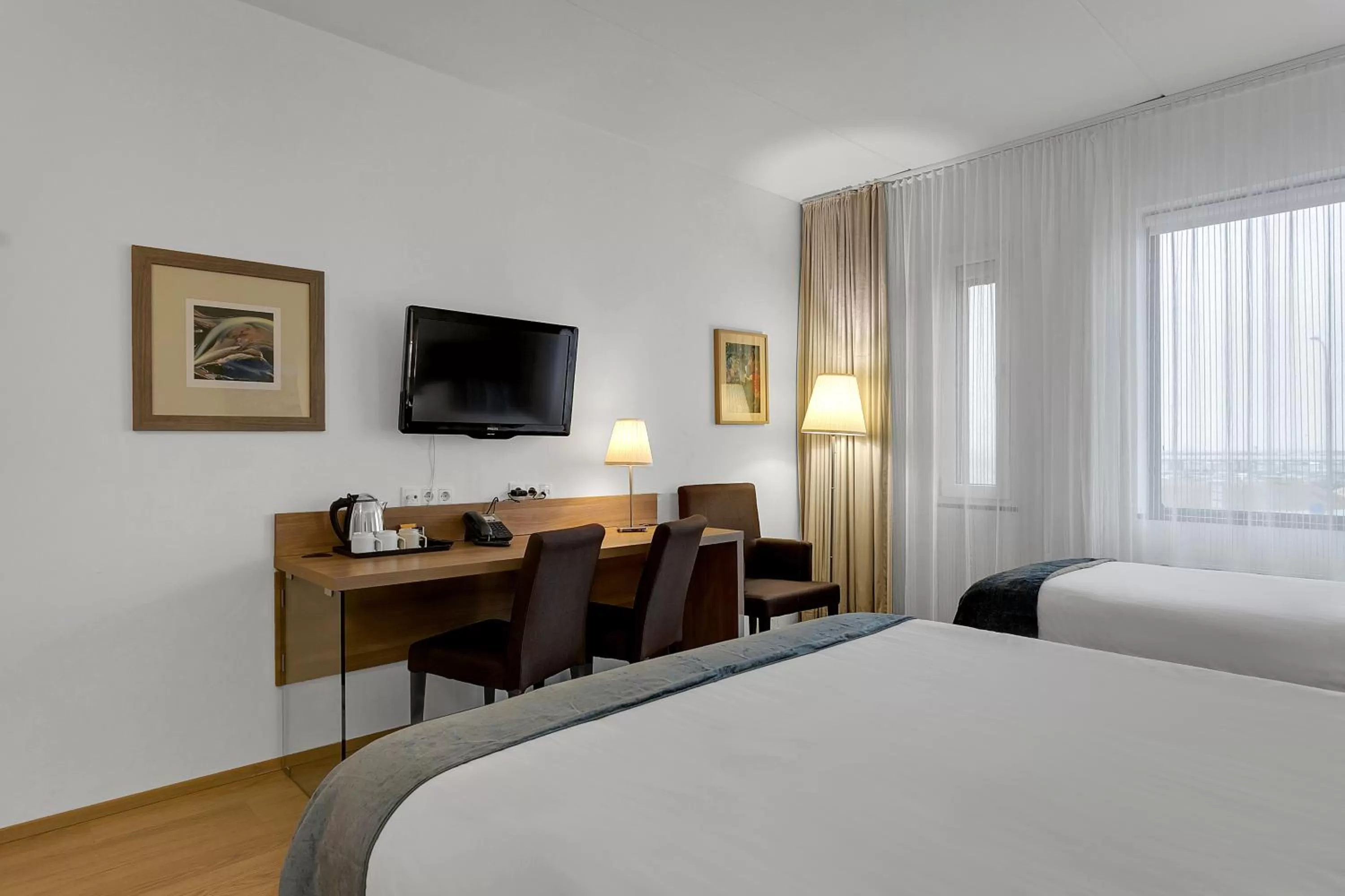 Bed in Aurora Hotel at Reykjavik-Keflavik Airport Terminal KEF