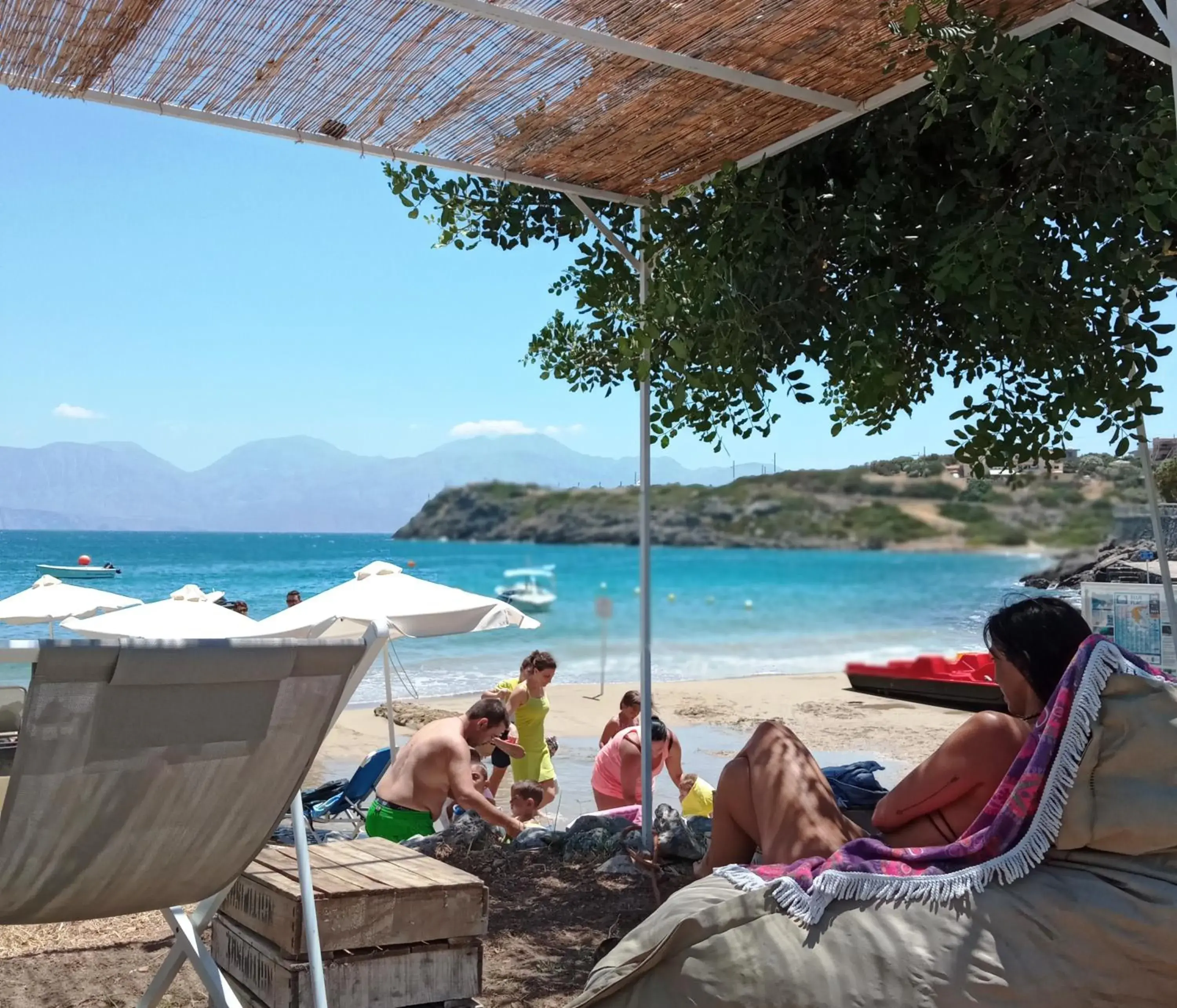 People in Faedra Beach Resort