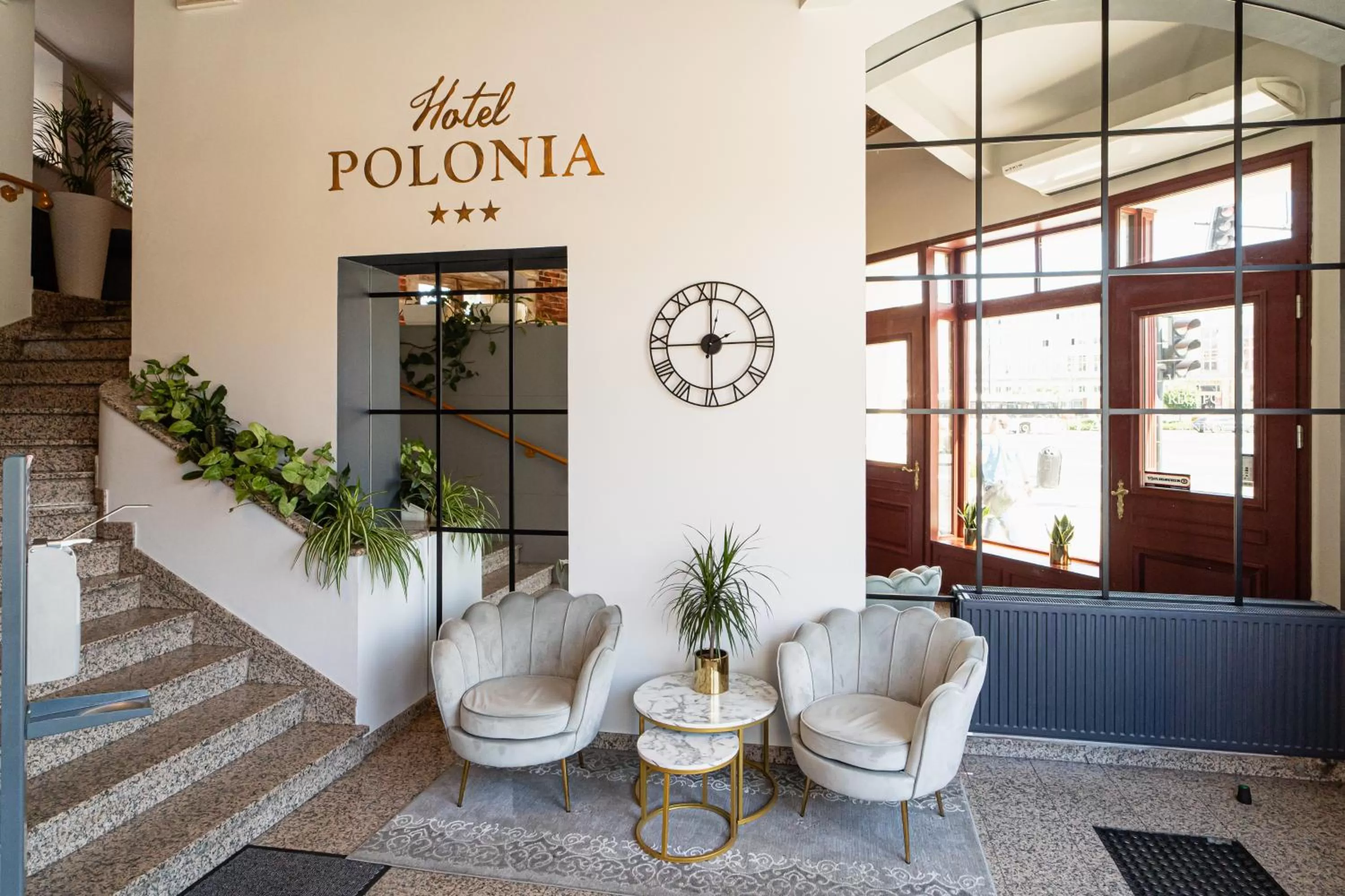 Lobby or reception in Hotel Polonia