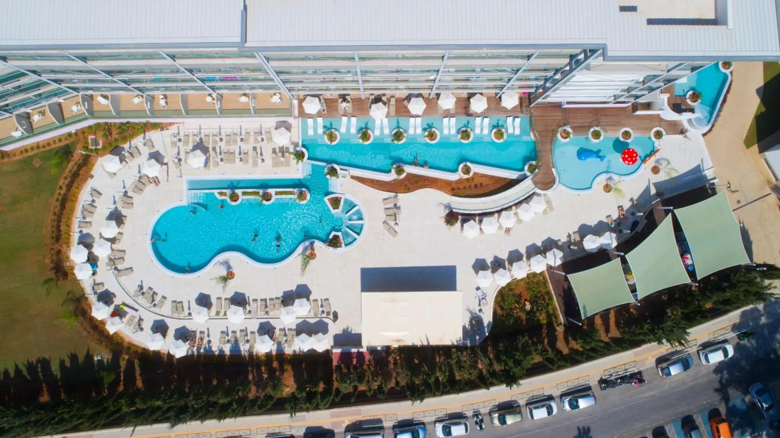 Lounge or bar, Pool View in Asterias Beach Hotel