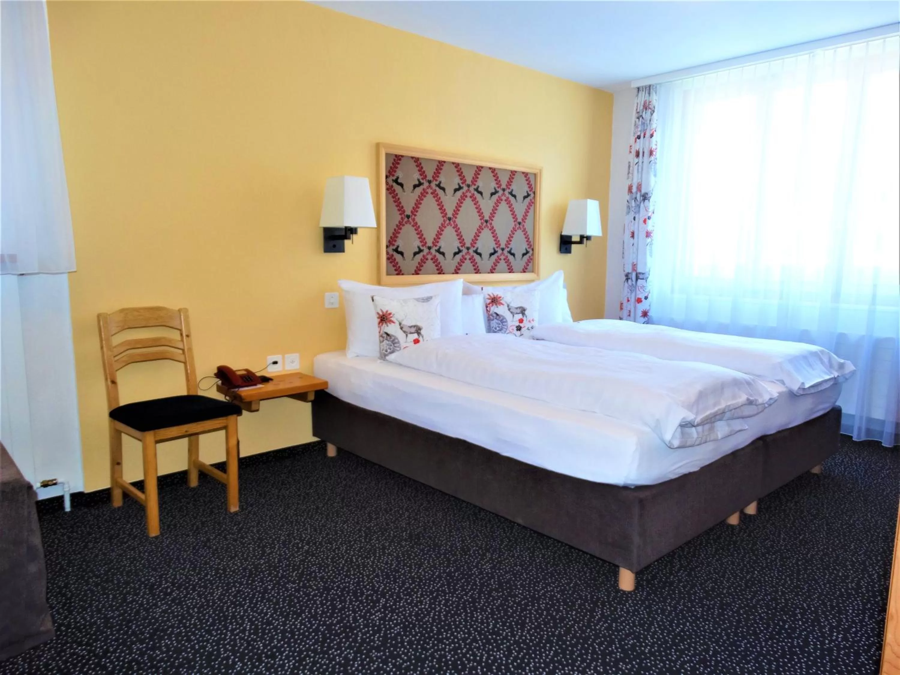 Bed in Hotel Bündnerhof