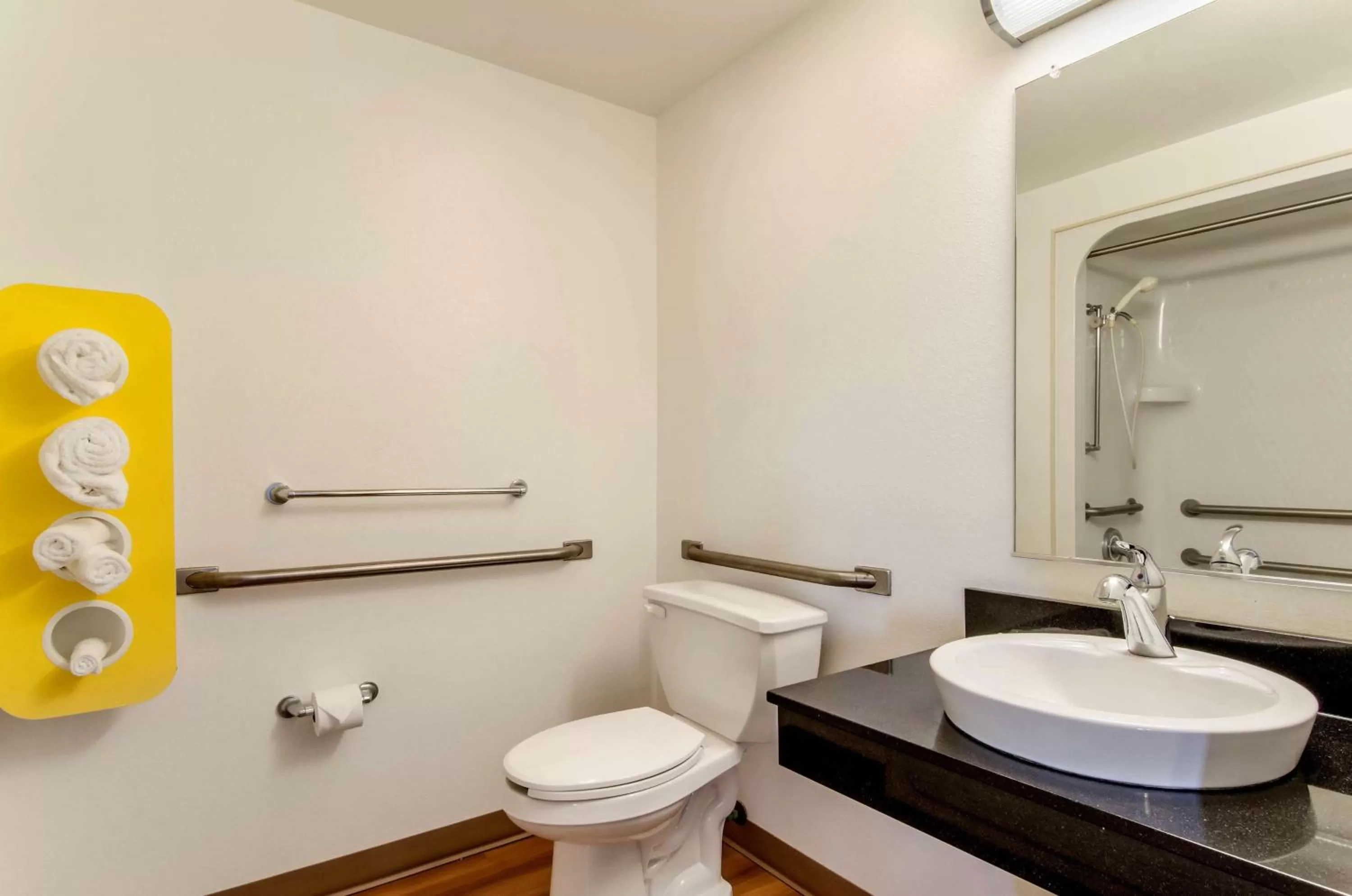 Toilet in Motel 6-Wheatland, WY