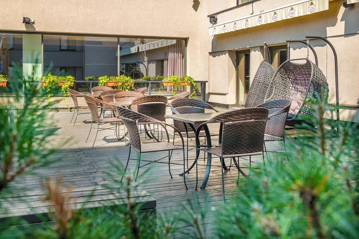 Patio in Radisson Hotel Kaunas