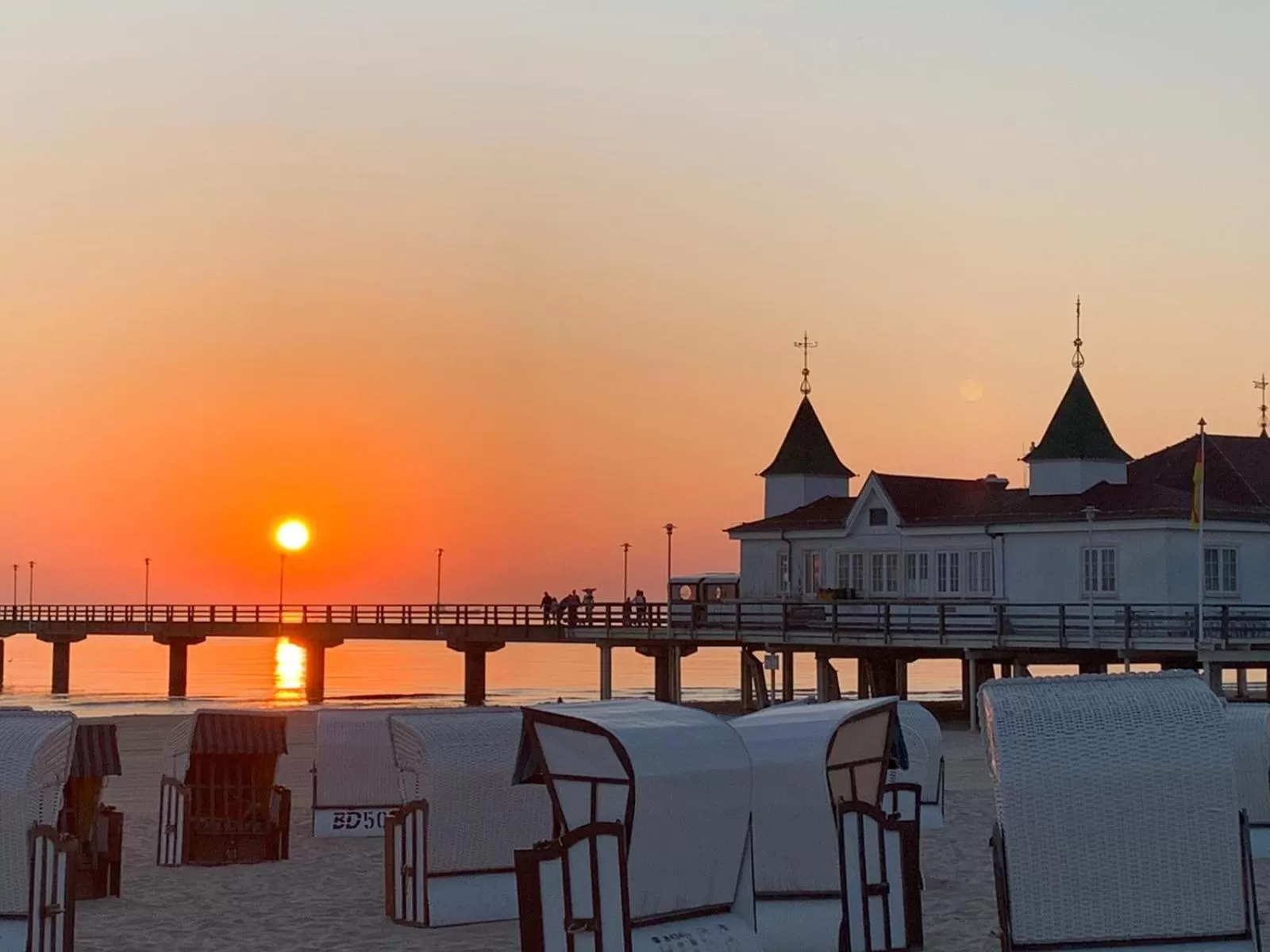 Beach in Hotel Meereswelle - Anno 1875