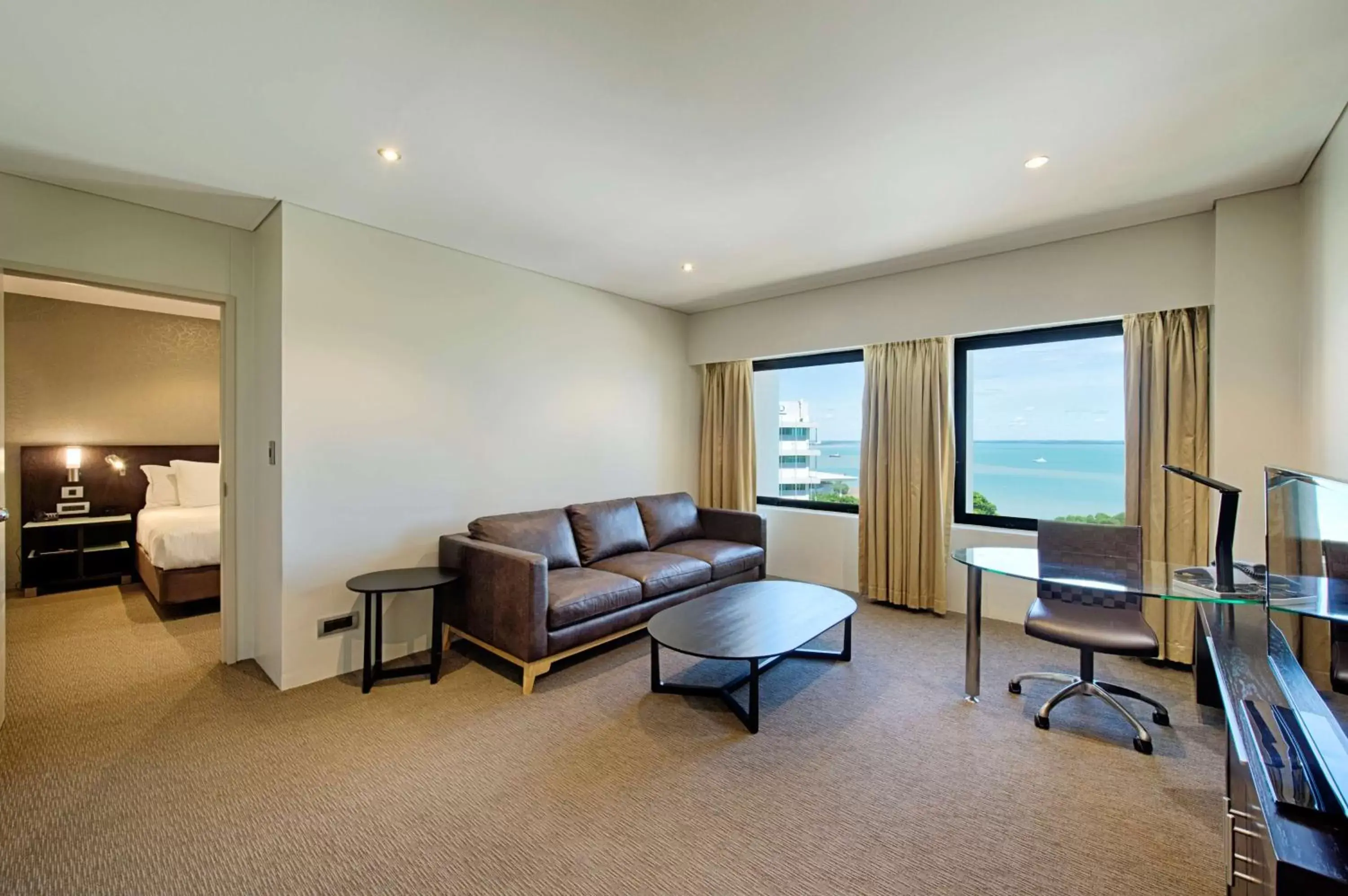 Bed, Seating Area in Hilton Darwin