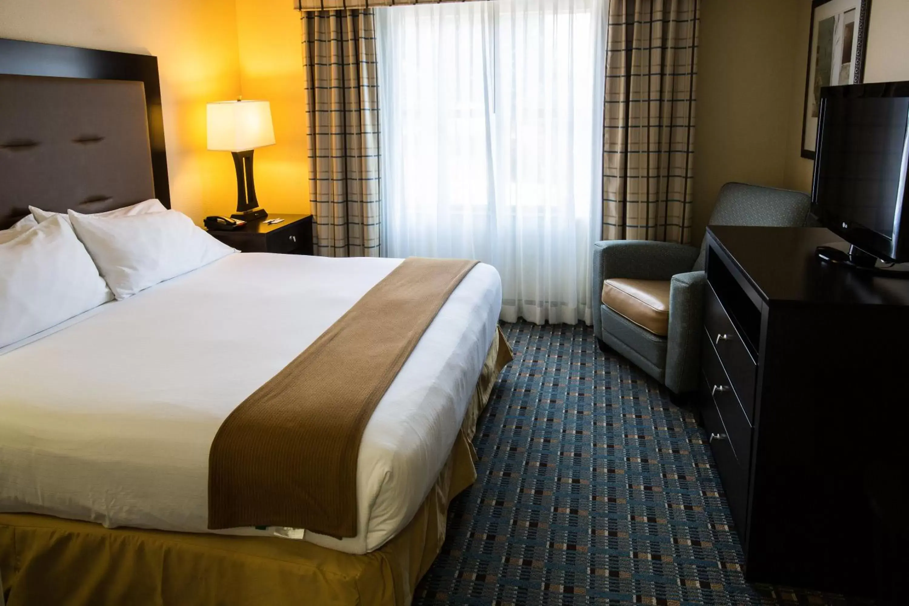 Bedroom, Bed in Holiday Inn Express Alpharetta - Roswell, an IHG Hotel