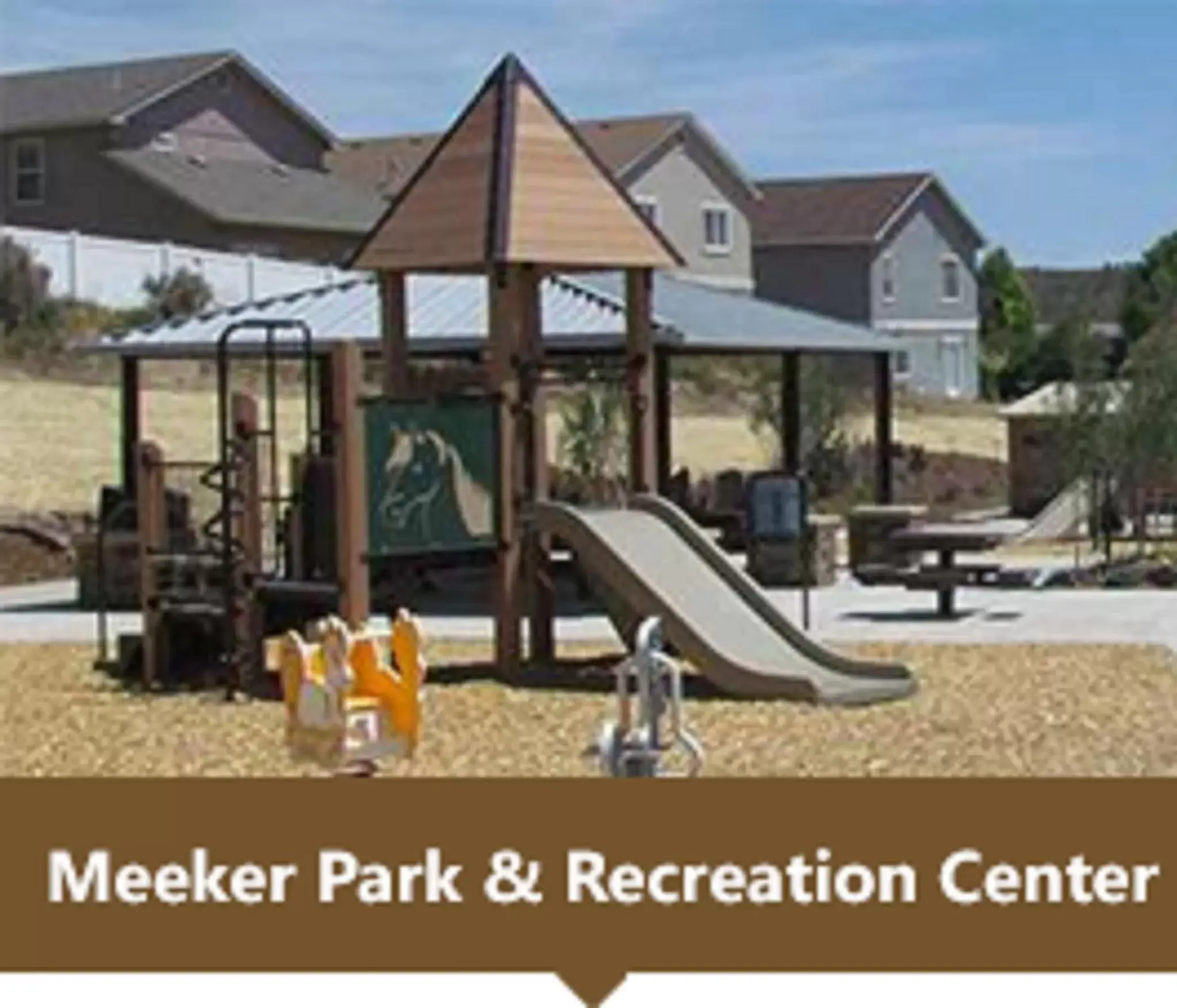 Children play ground, Property Building in Blue Spruce Inn-Meeker, Colorado