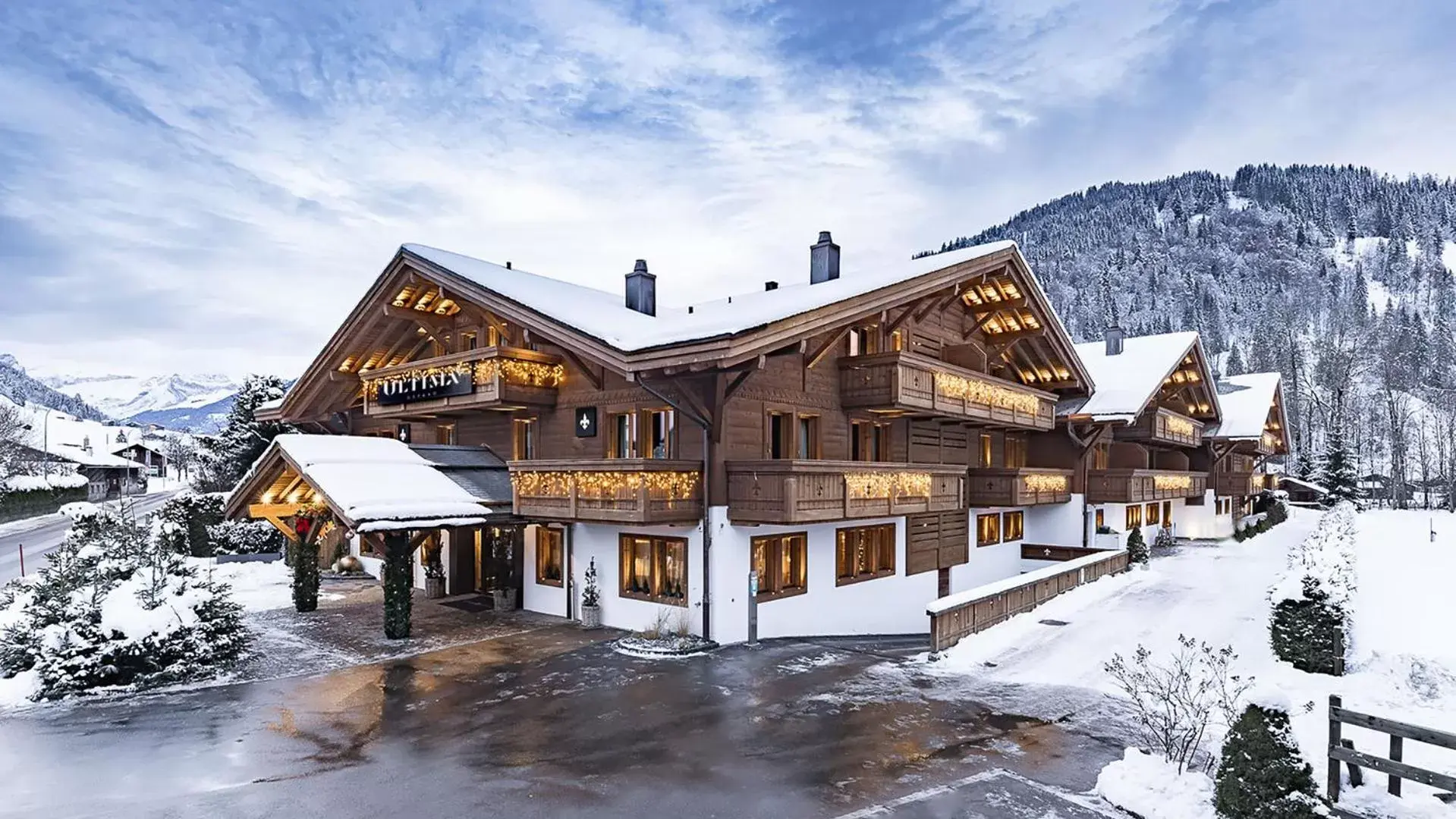 Property building, Winter in Ultima Gstaad