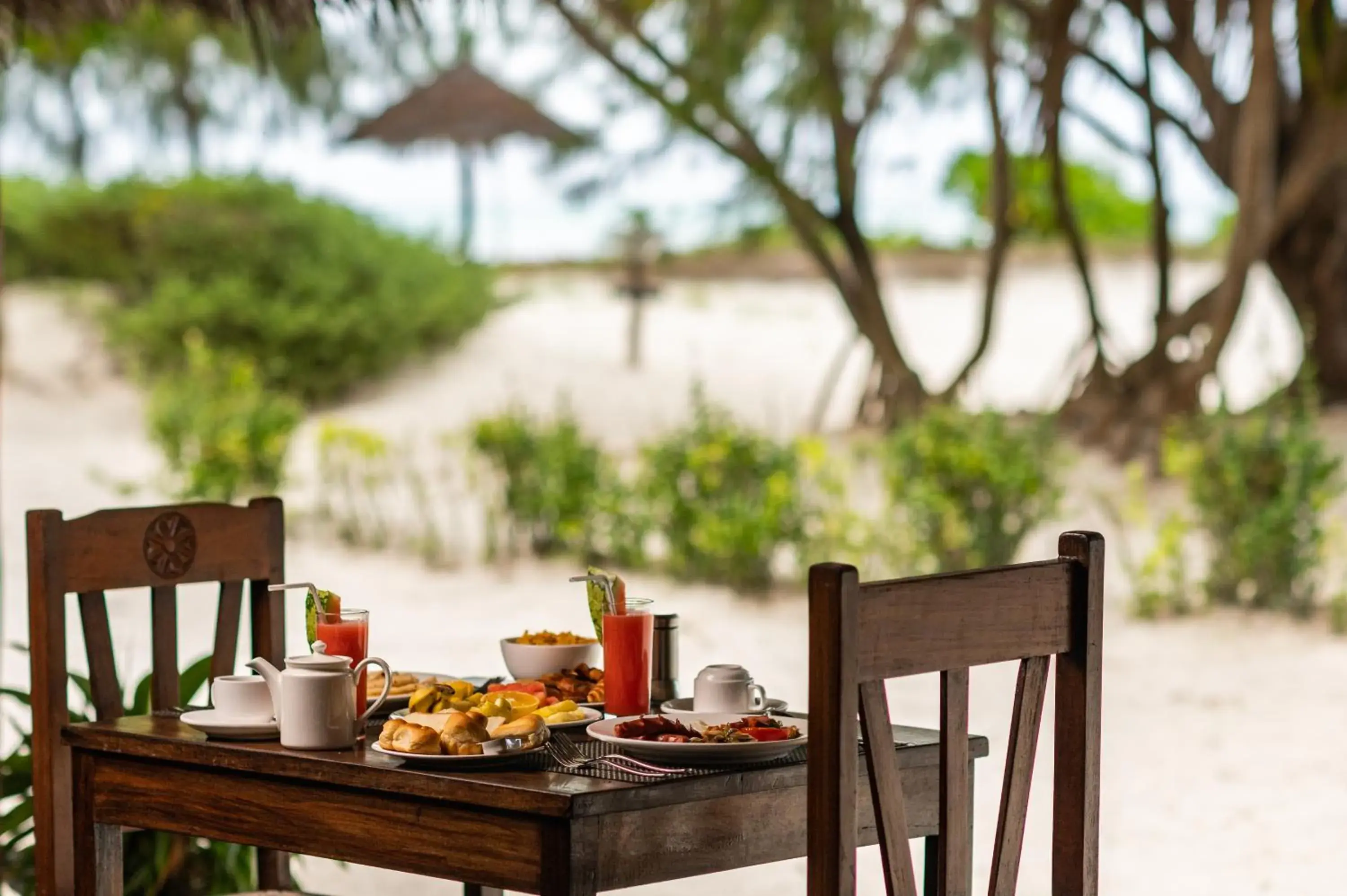 Food and drinks, Breakfast in Hakuna Majiwe Beach Lodge Zanzibar