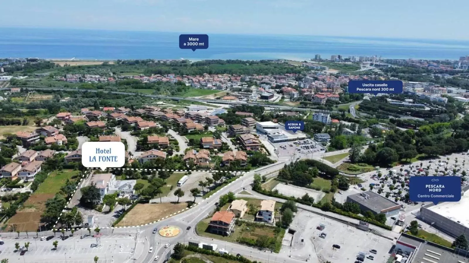 Neighbourhood, Bird's-eye View in Hotel La Fonte