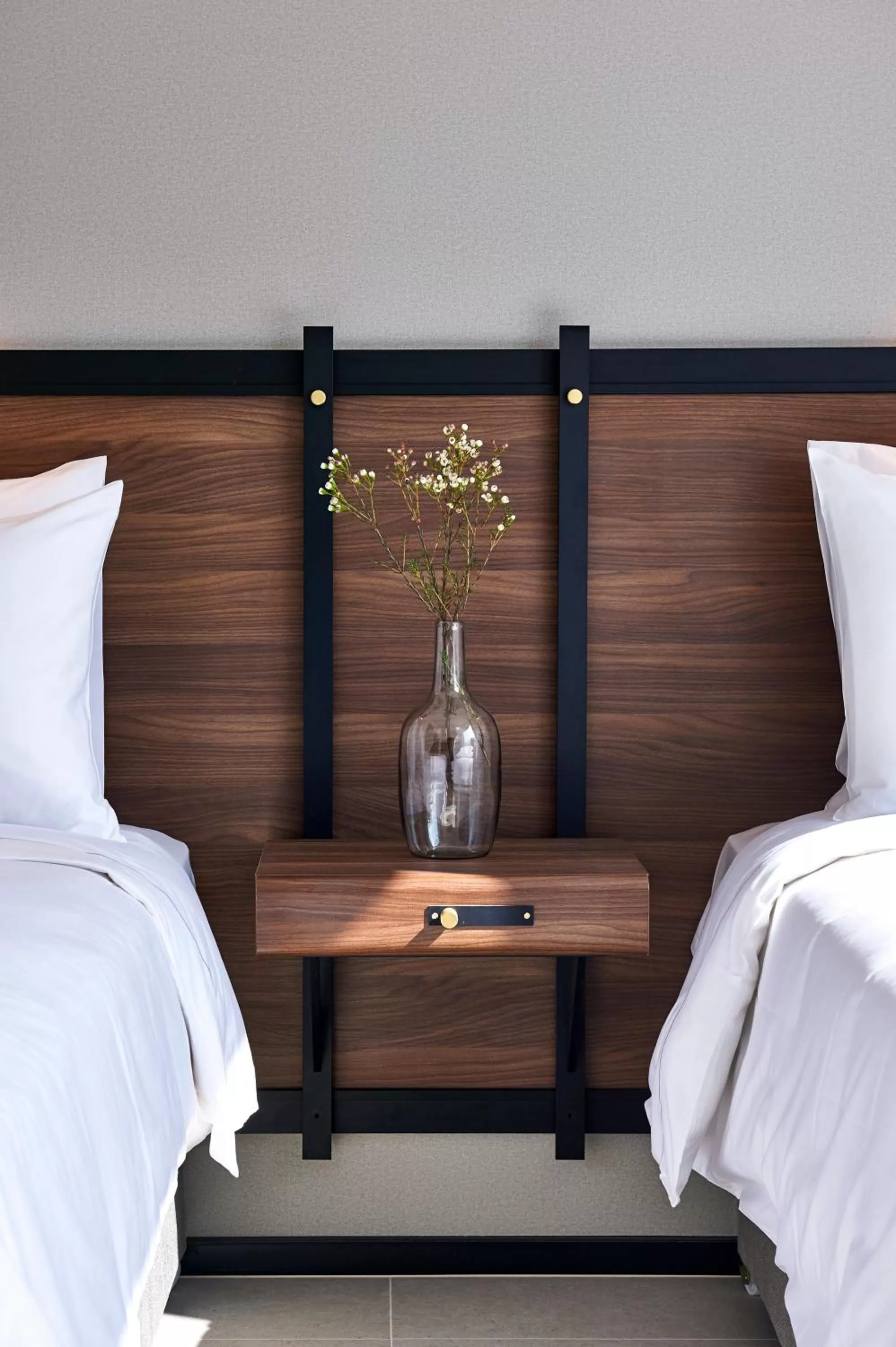 Decorative detail, Bed in FORM Hotel Al Jaddaf, Dubai, a Member of Design Hotels