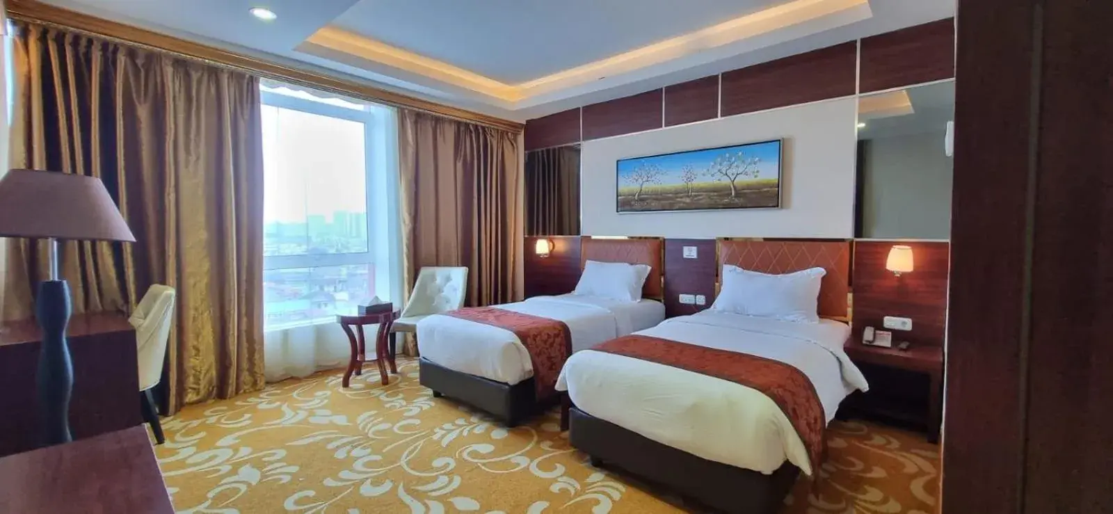 Bed in Batam City Hotel