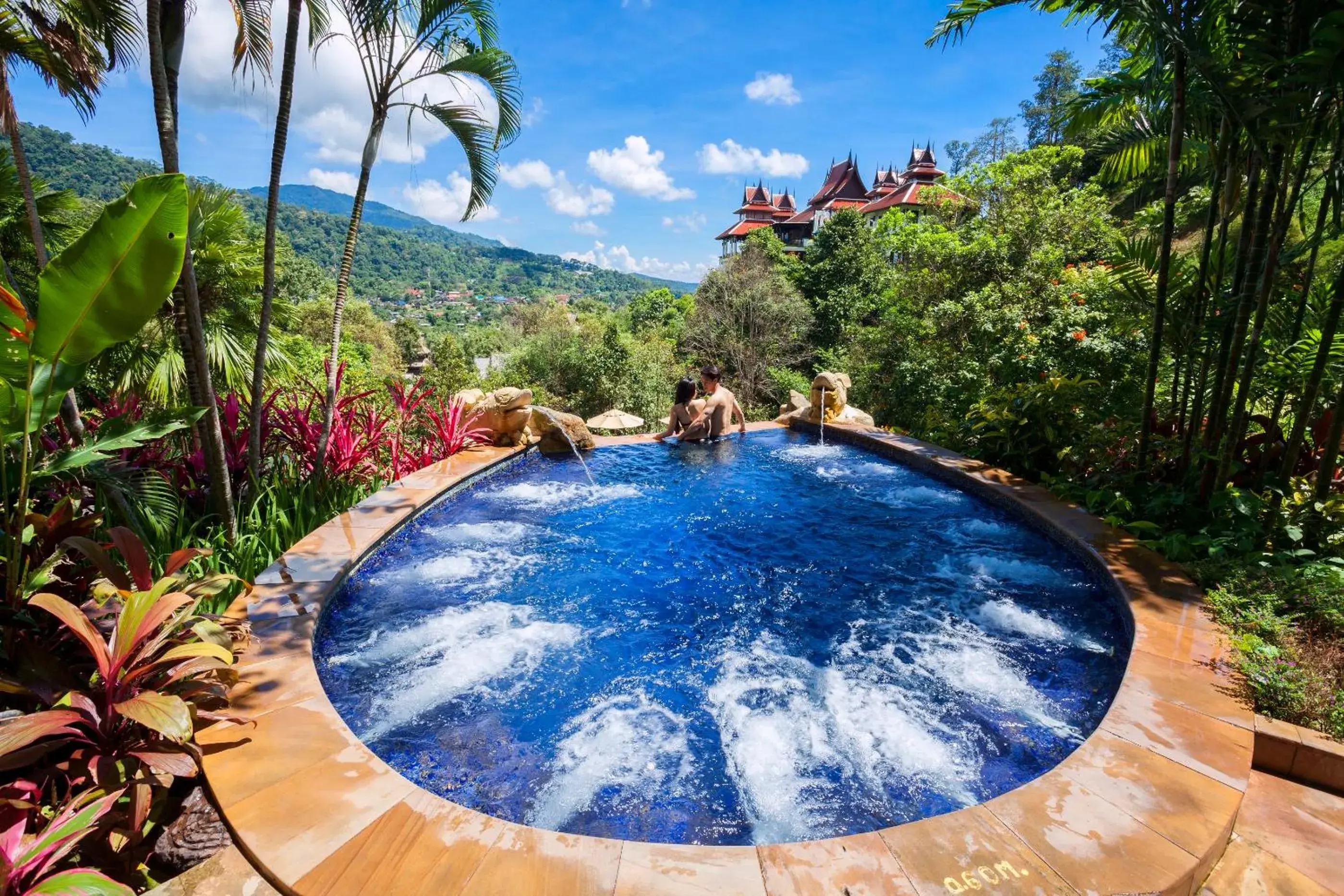 Hot Spring Bath, Swimming Pool in Panviman Chiang Mai Spa Resort