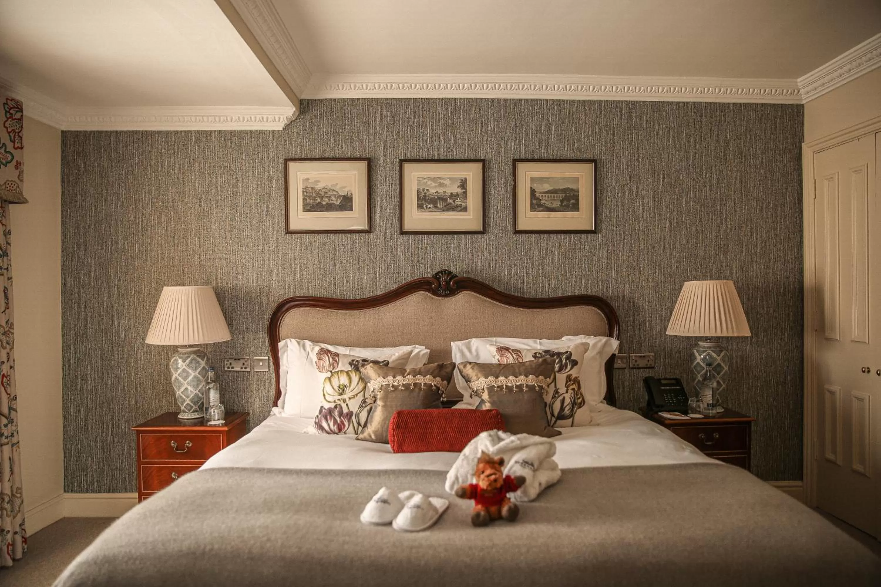 Bedroom, Bed in Lucknam Park, Emblems Collection