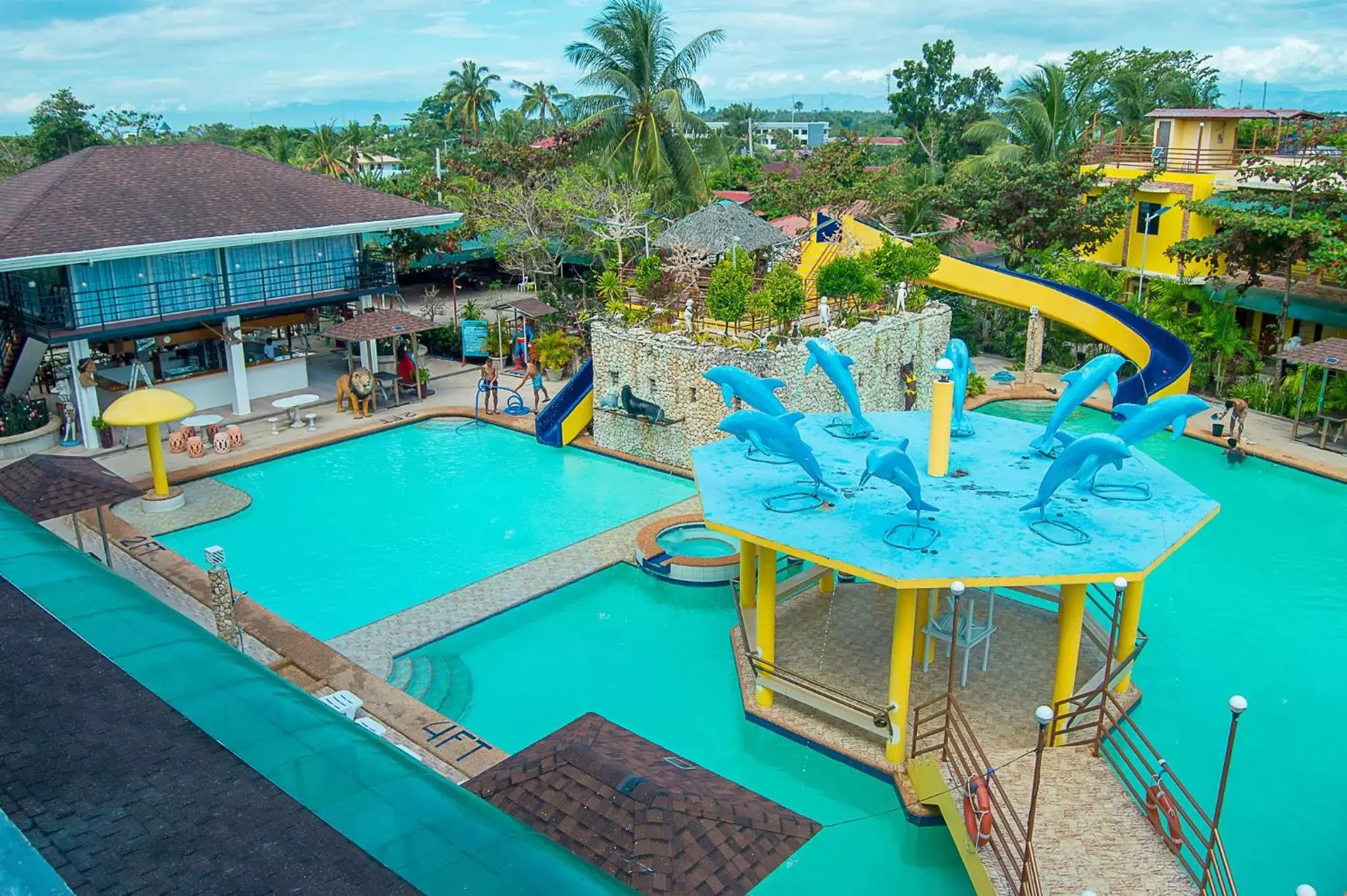 Pool View in Moalboal Tropics