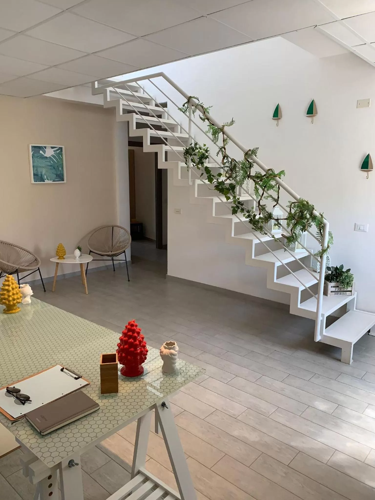 Lobby or reception in B&B Giostemar - Playa Grande