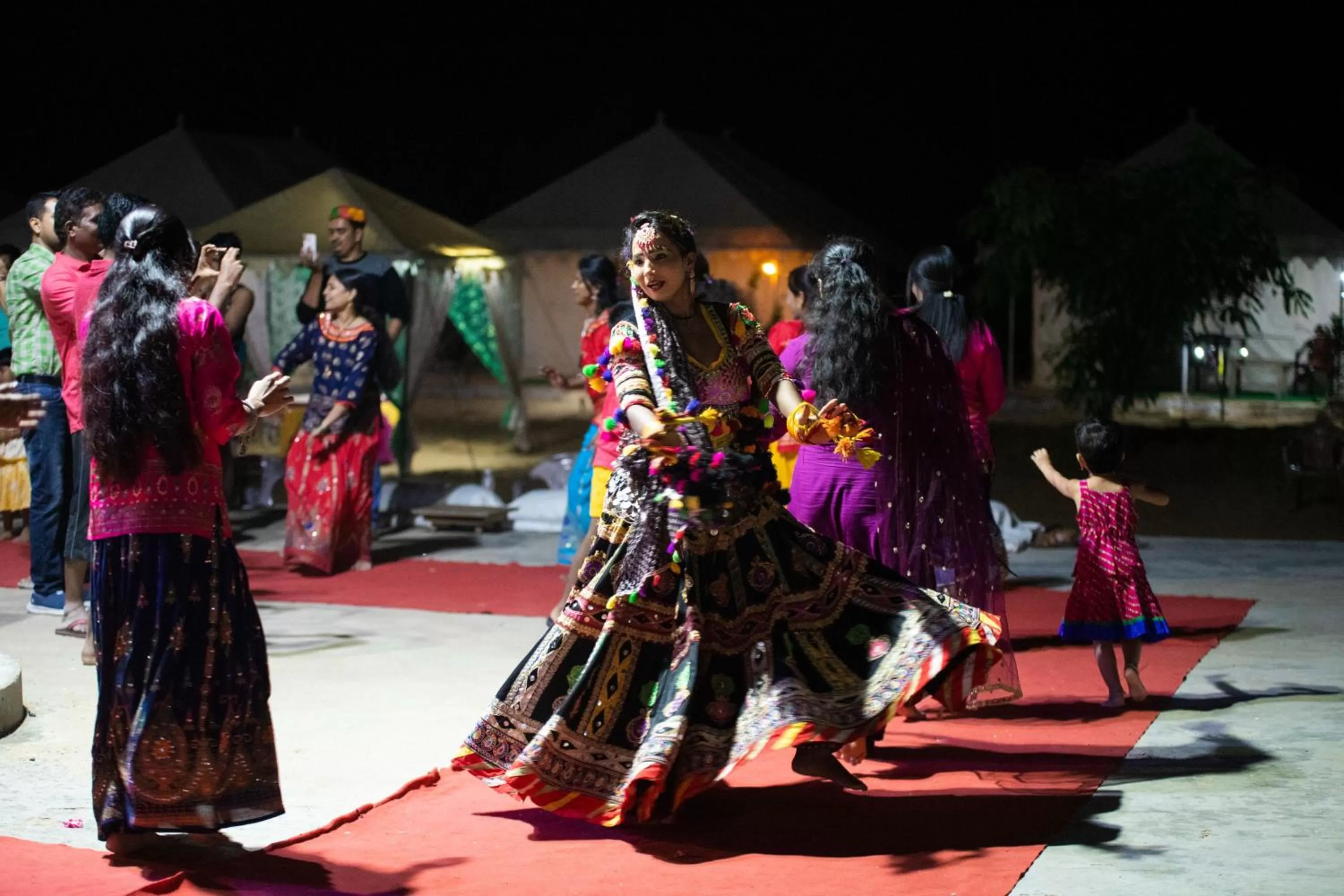 Night in Bhati Desert Camp Sam