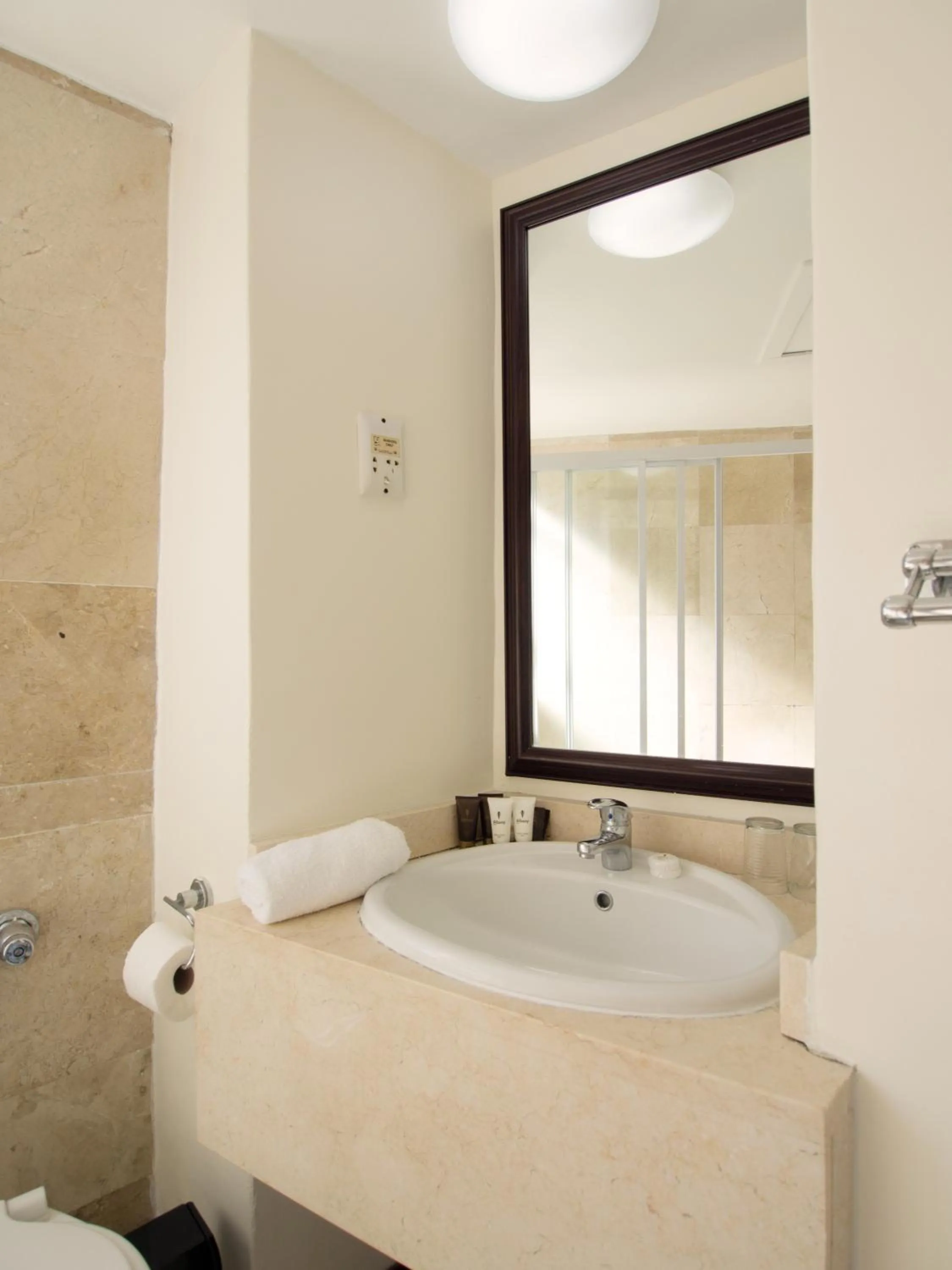 Shower in Albany Hotel