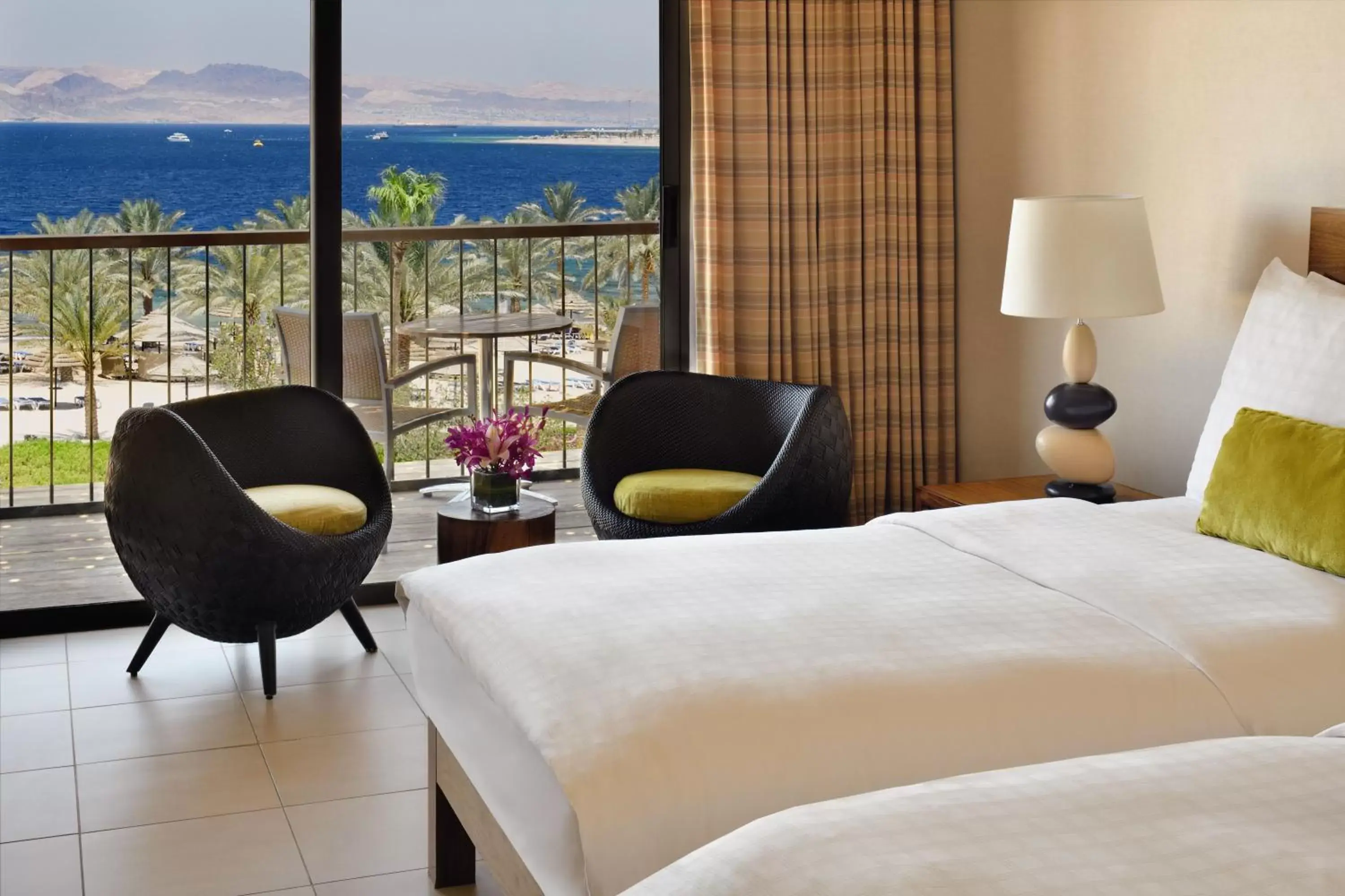 Bed in Movenpick Resort & Spa Tala Bay Aqaba