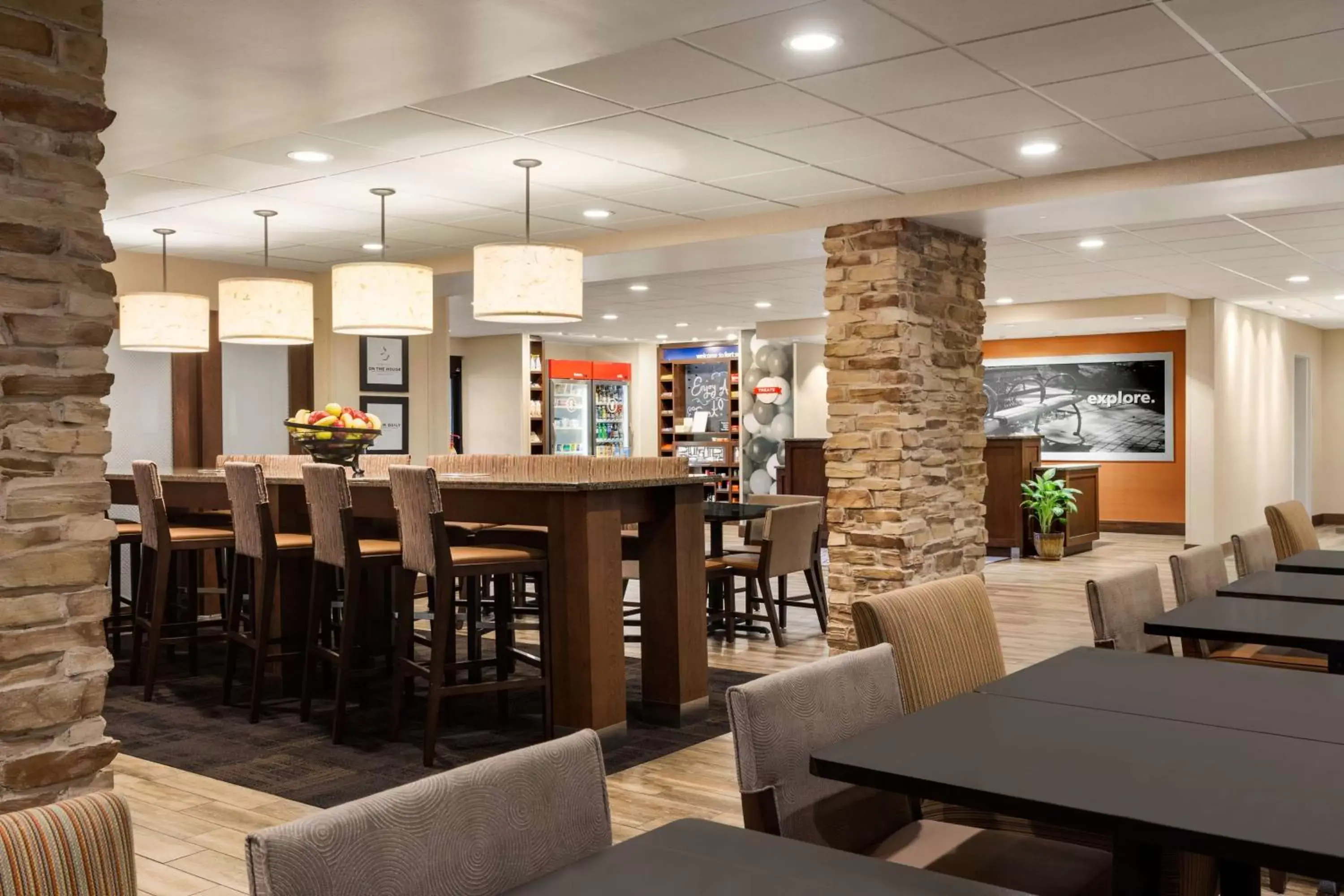Lobby or reception, Restaurant/Places to Eat in Hampton Inn by Hilton Fort Smith