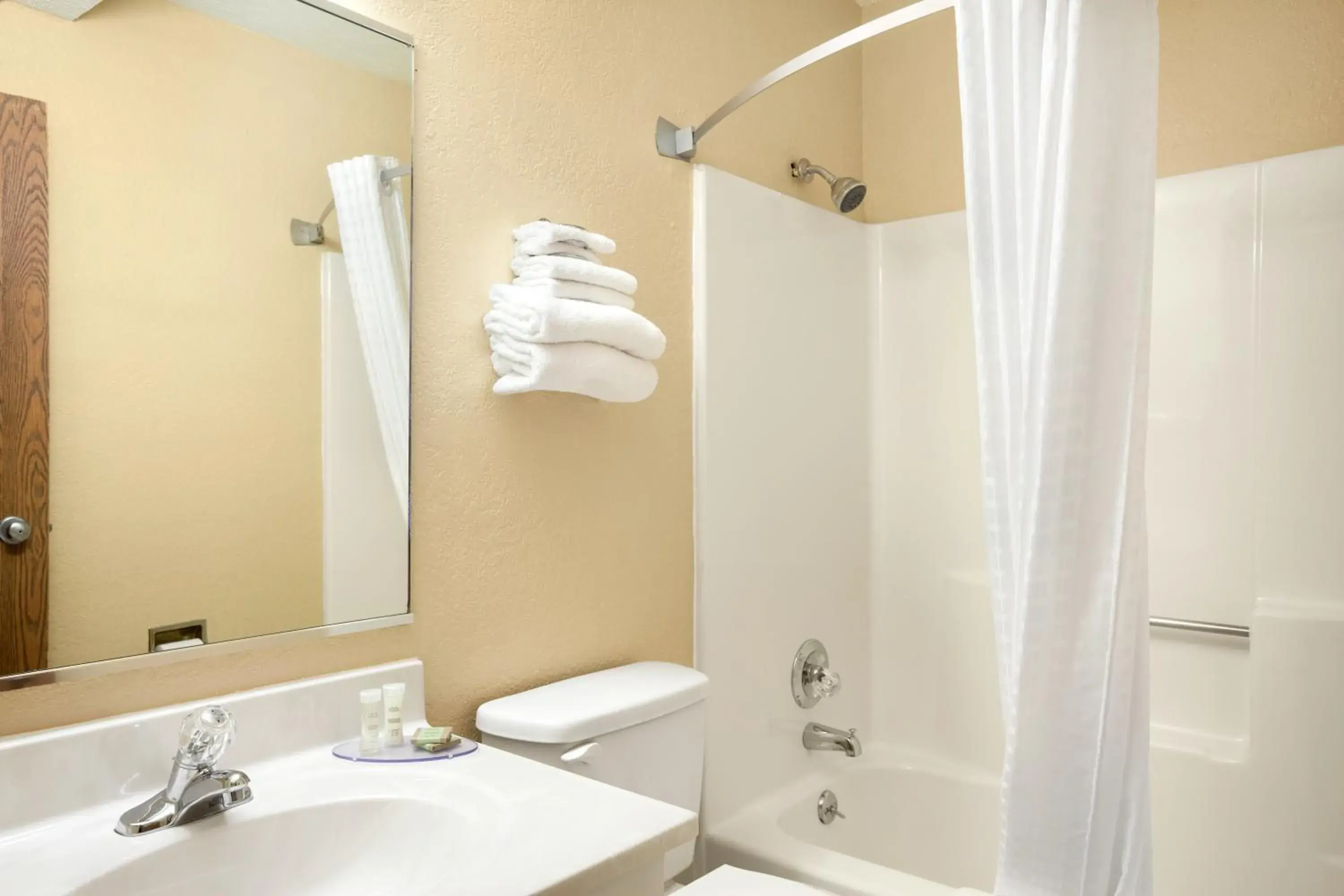 Bathroom in Super 8 by Wyndham Fairview Heights-St. Louis