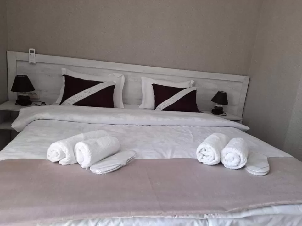 Bed in Hotel Tskhumi