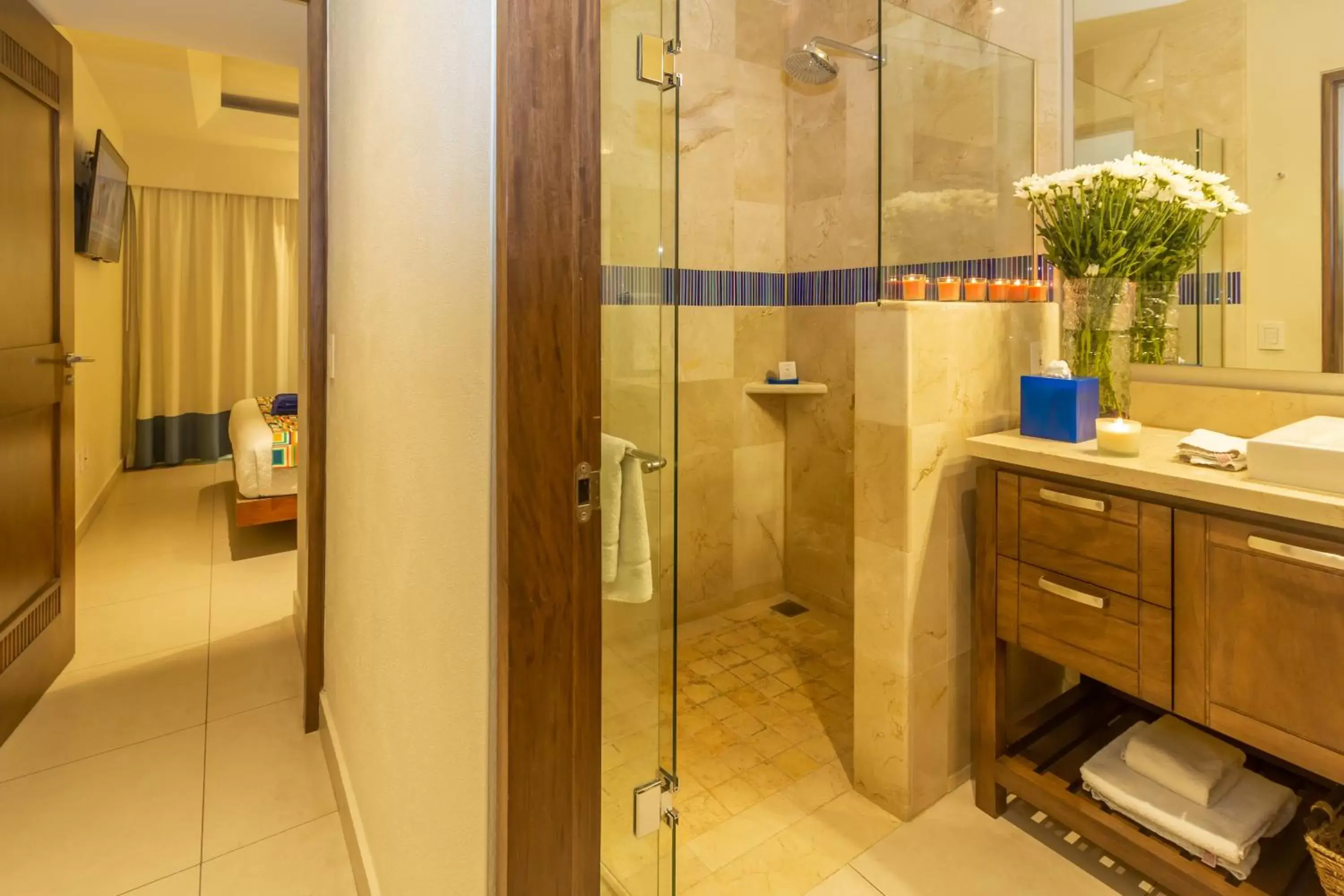 Shower, Bathroom in V Azul Vallarta - Luxury Vacation Rental Adults Only