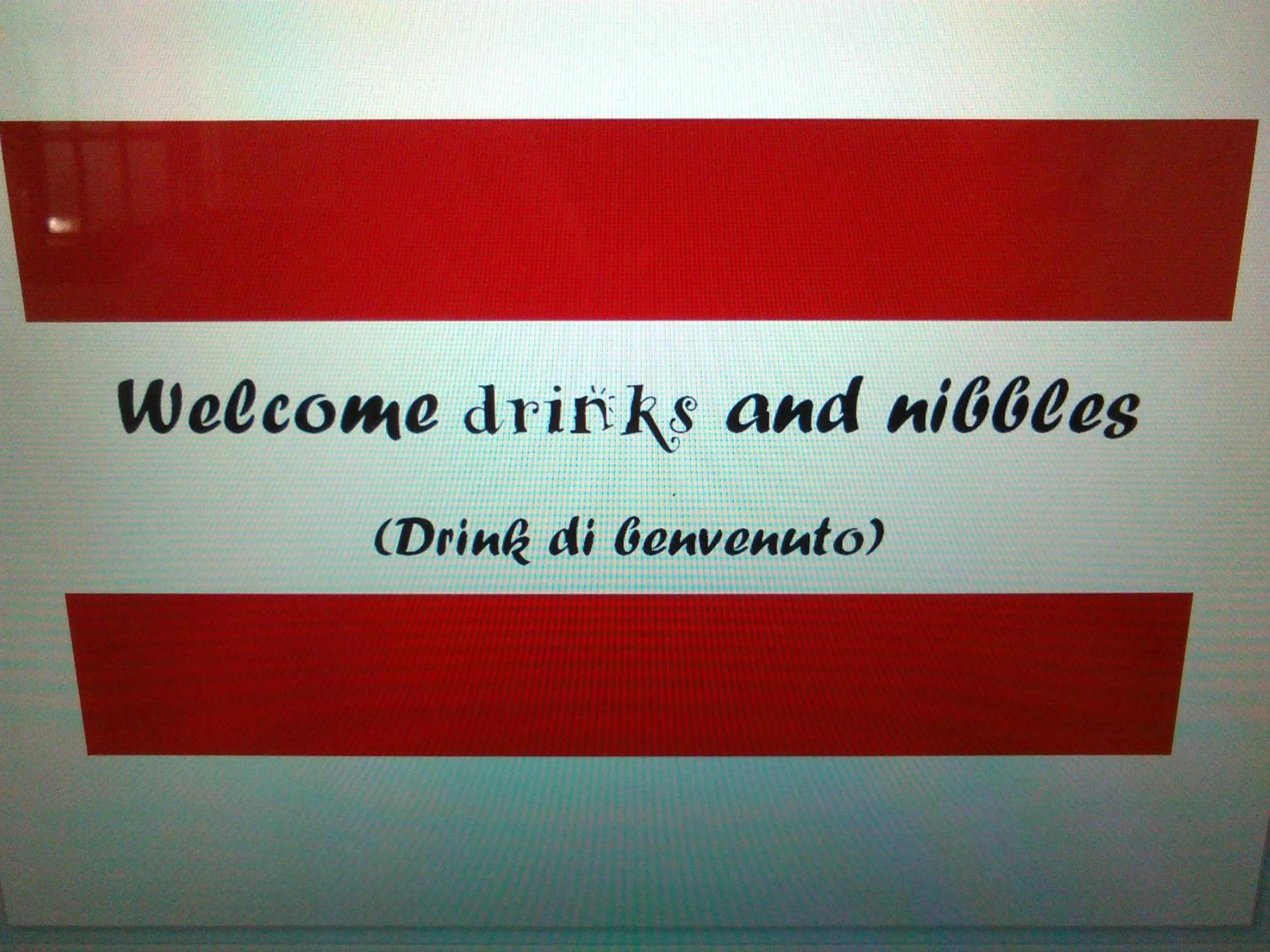 Food and drinks in Bianca's House Hotel Heathrow Airport