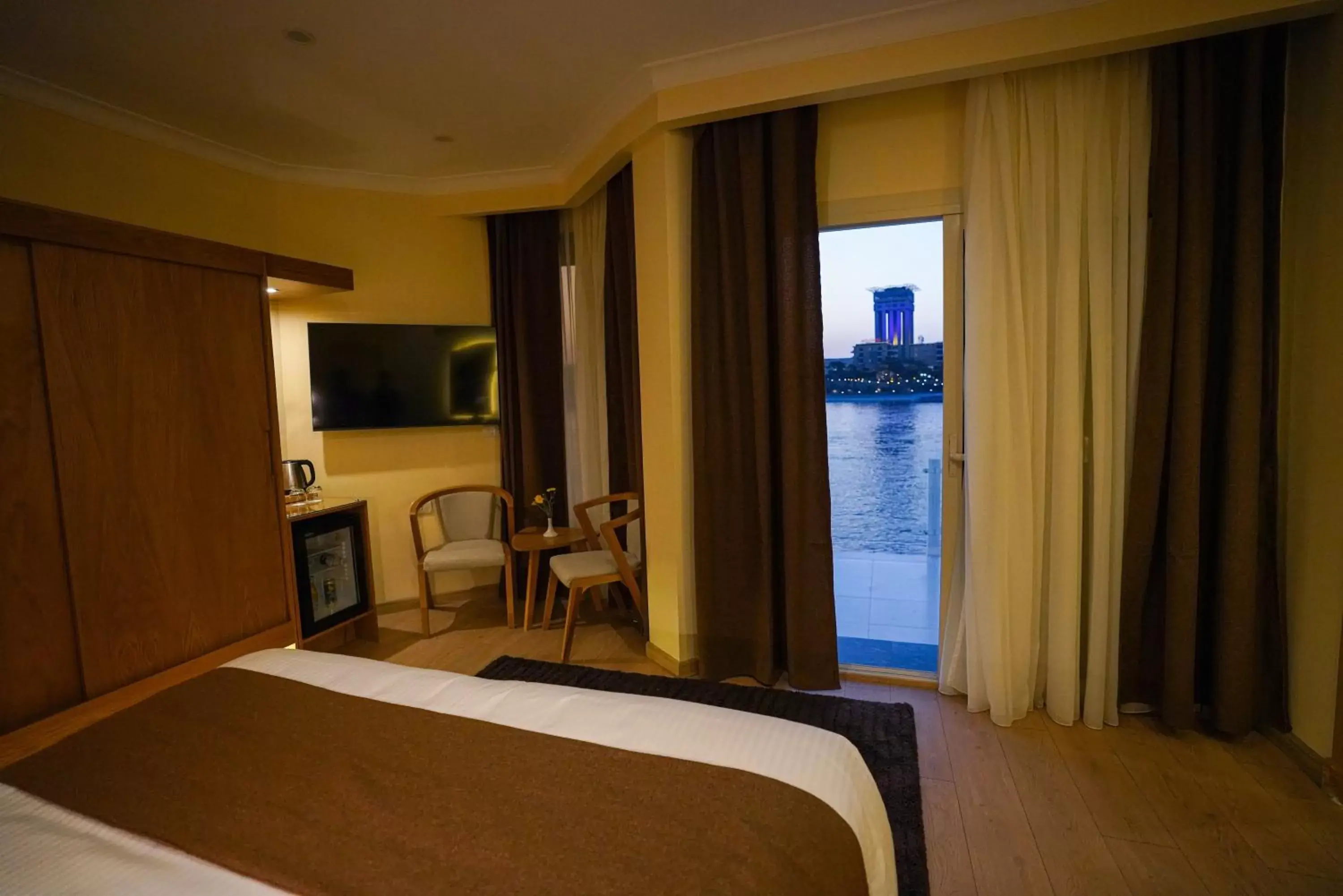 Bed in Obelisk Nile Hotel Aswan