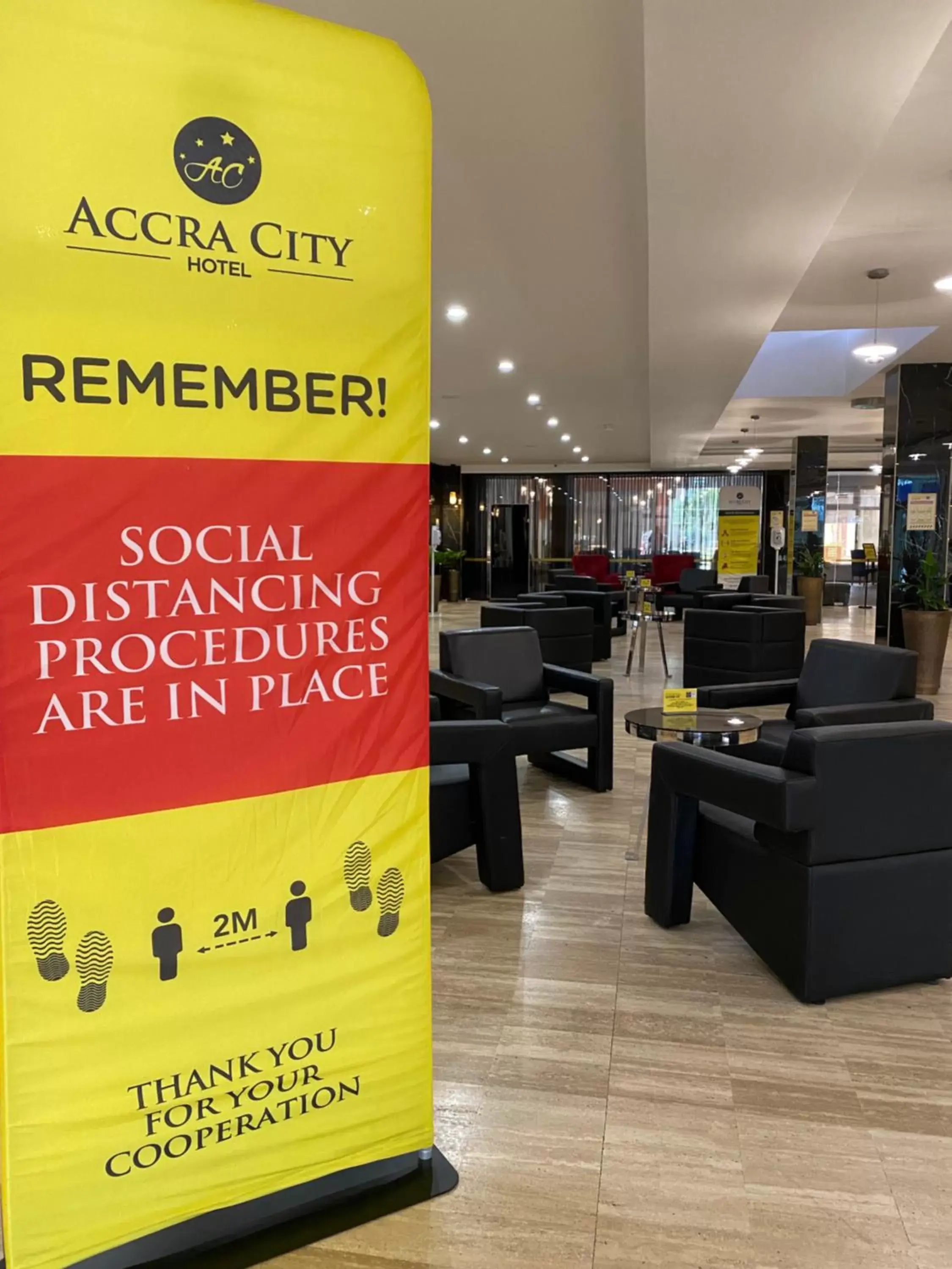 Lobby or reception in Accra City Hotel Lobby or reception in Accra City Hotel