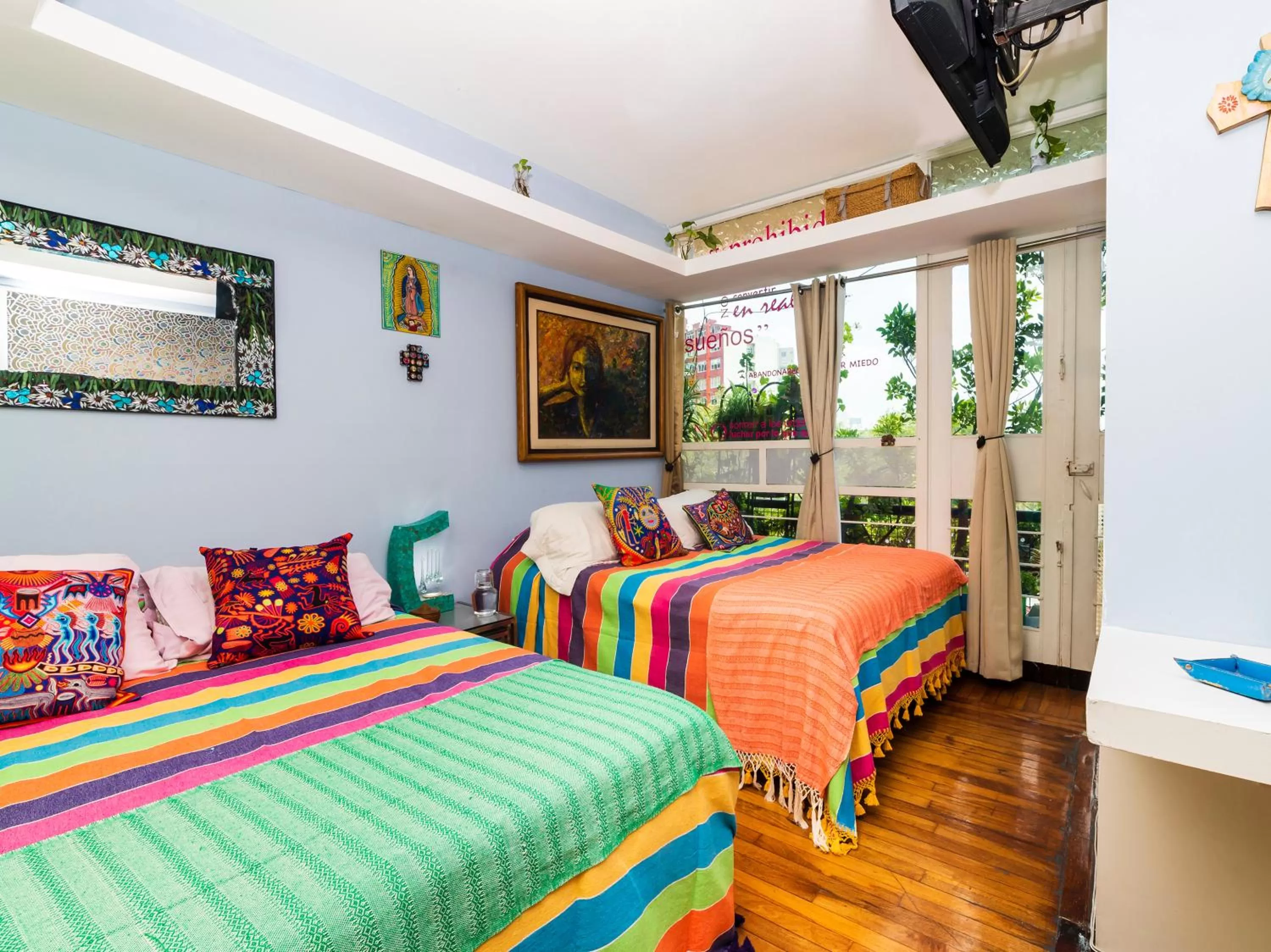 Bed in Casa Itzae B&B Polanquito Dog Friendly